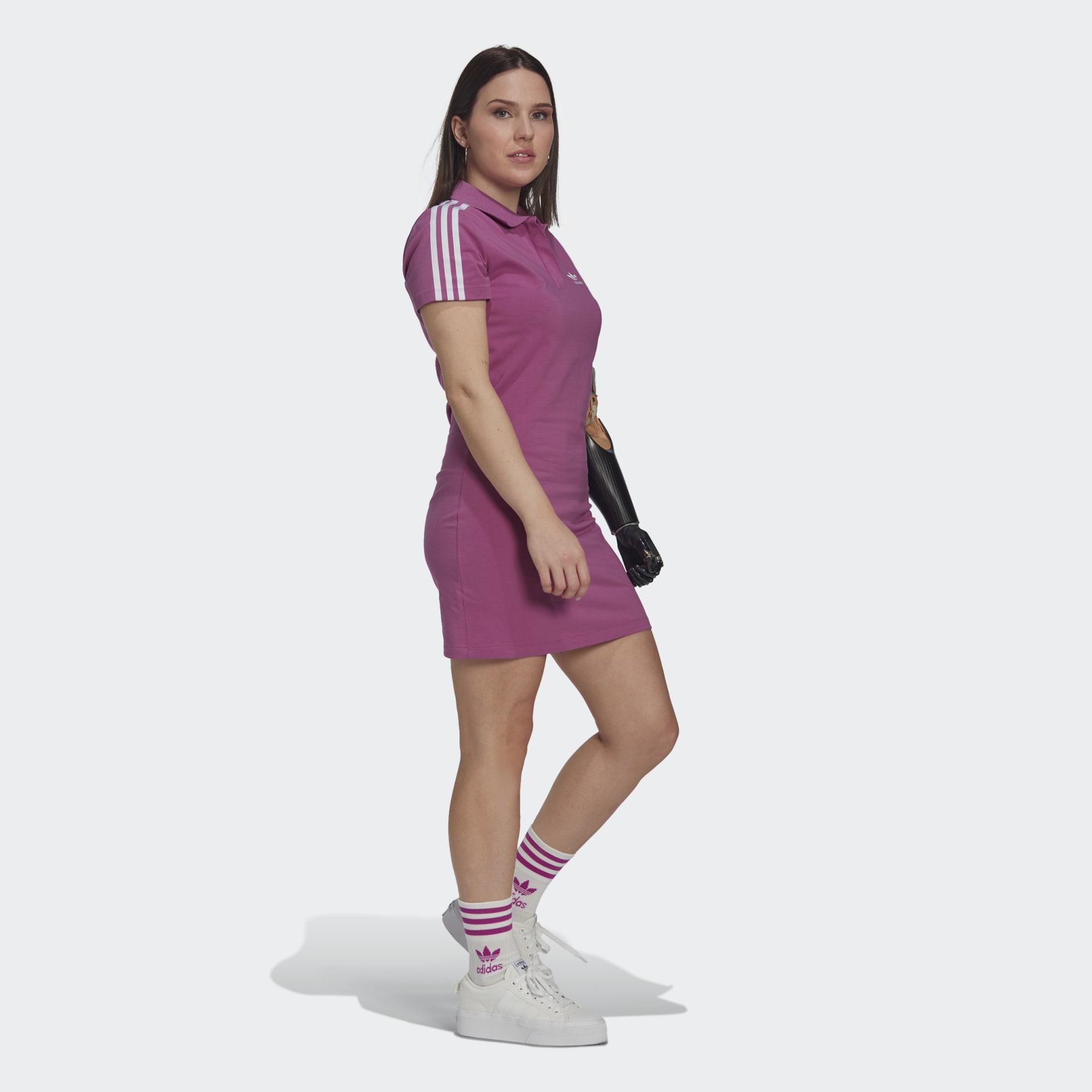 adidas Adicolor Classics Tee Dress - Purple | adidas SA