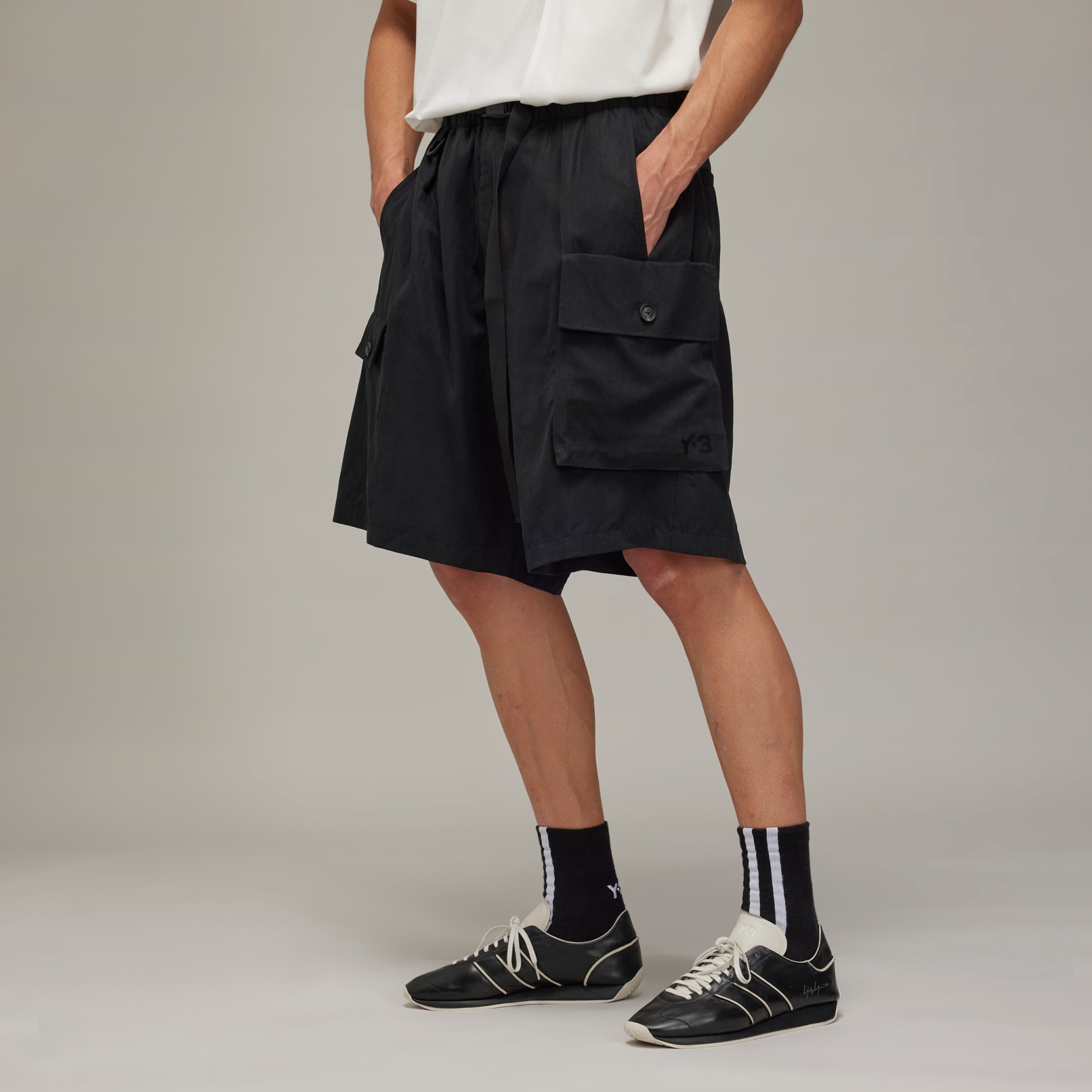 Y-3 Washed Twill Shorts