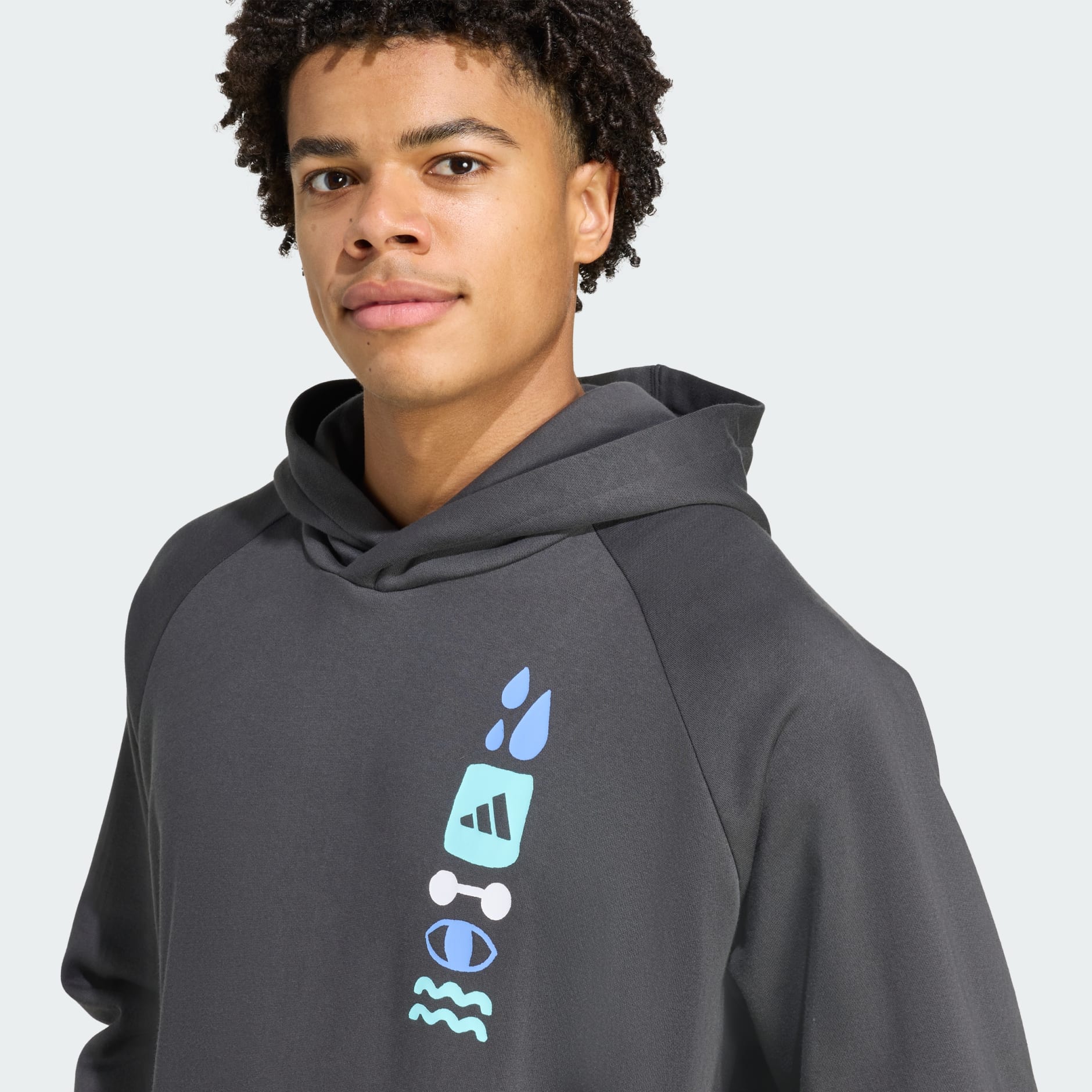 Sweat-shirt &agrave; capuche graphique Power