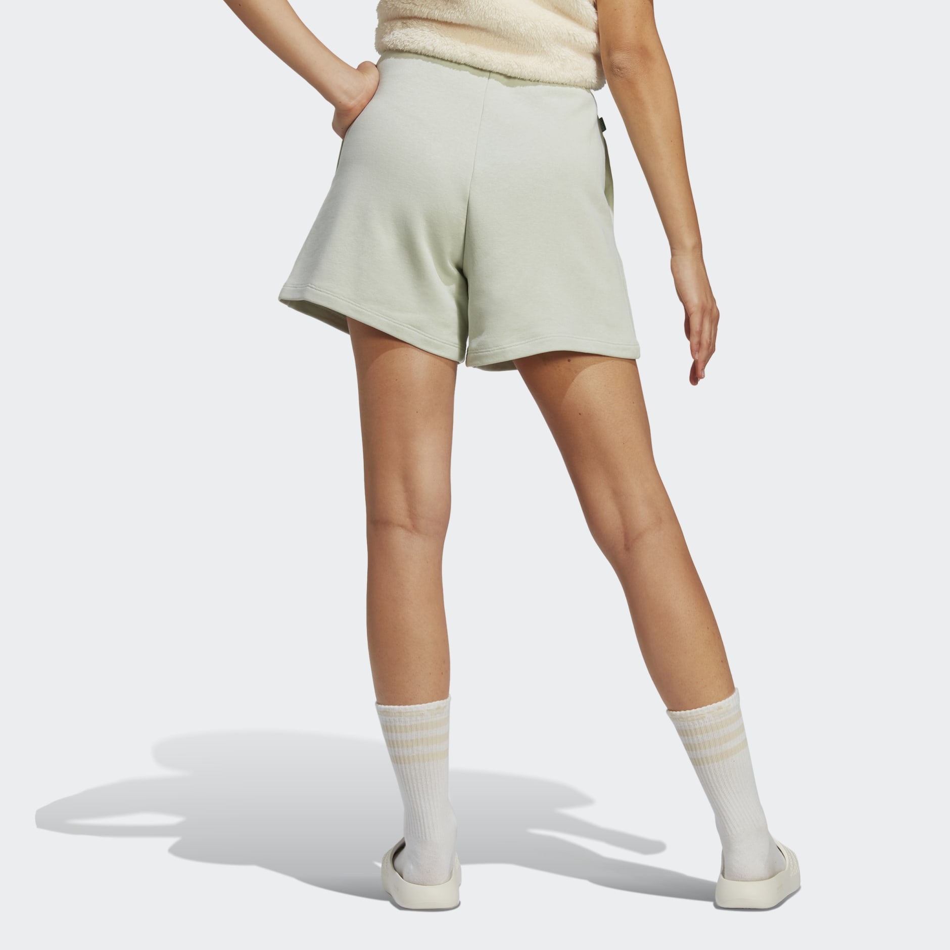 adidas Essentials+ Made with Hemp Shorts - Green | adidas QA