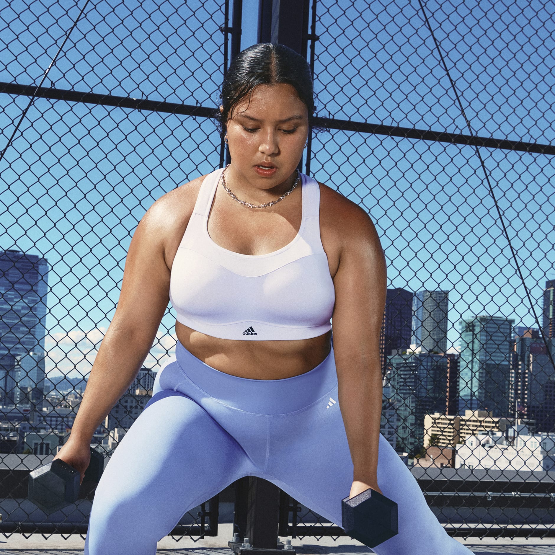 adidas Tlrd Impact Training High-support Bra (plus Size) in Blue