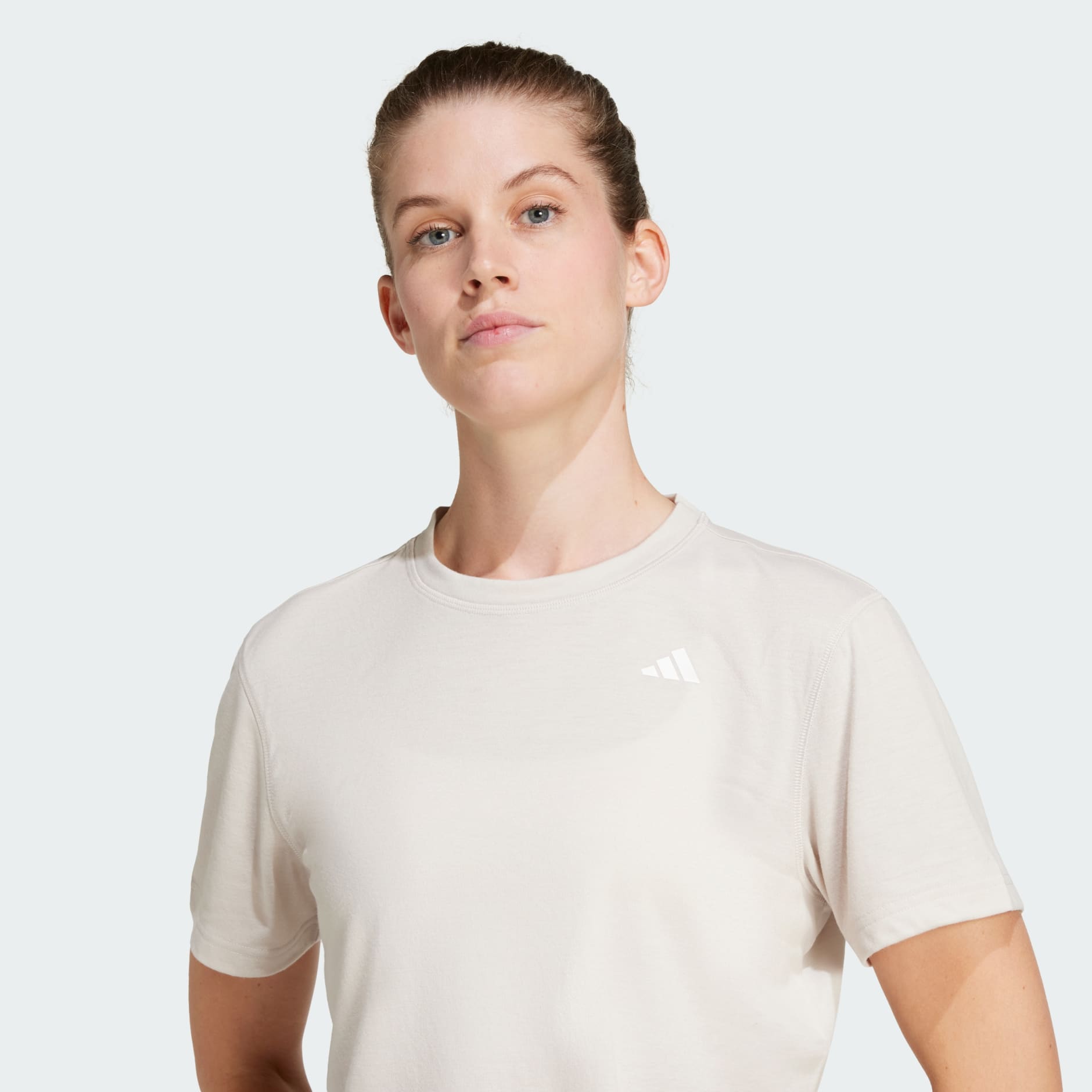 CLOTHING - Train Essentials Boxy Workout Tee - Beige