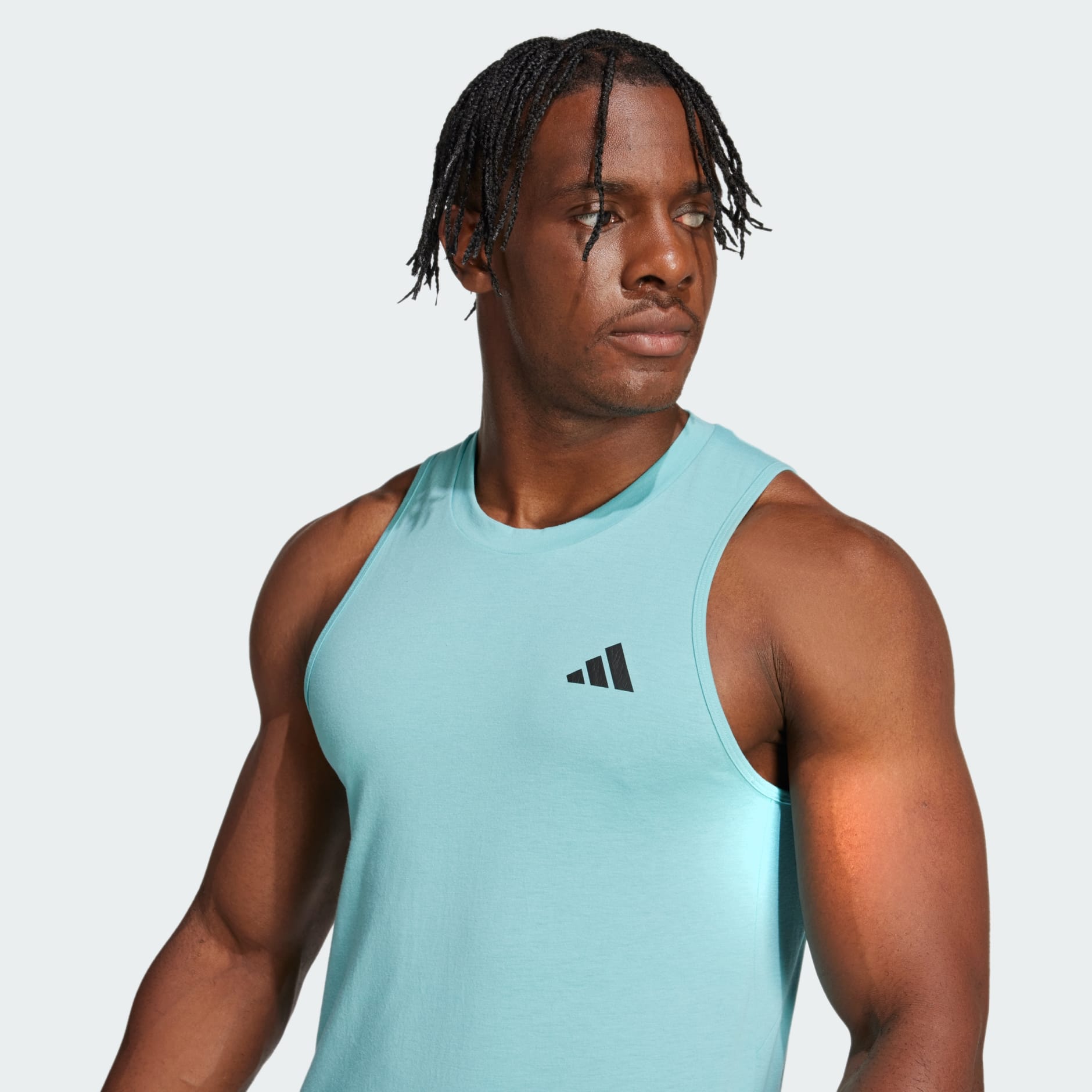 Clothing Train Essentials Feelready Training Sleeveless Tee Turquoise adidas South Africa