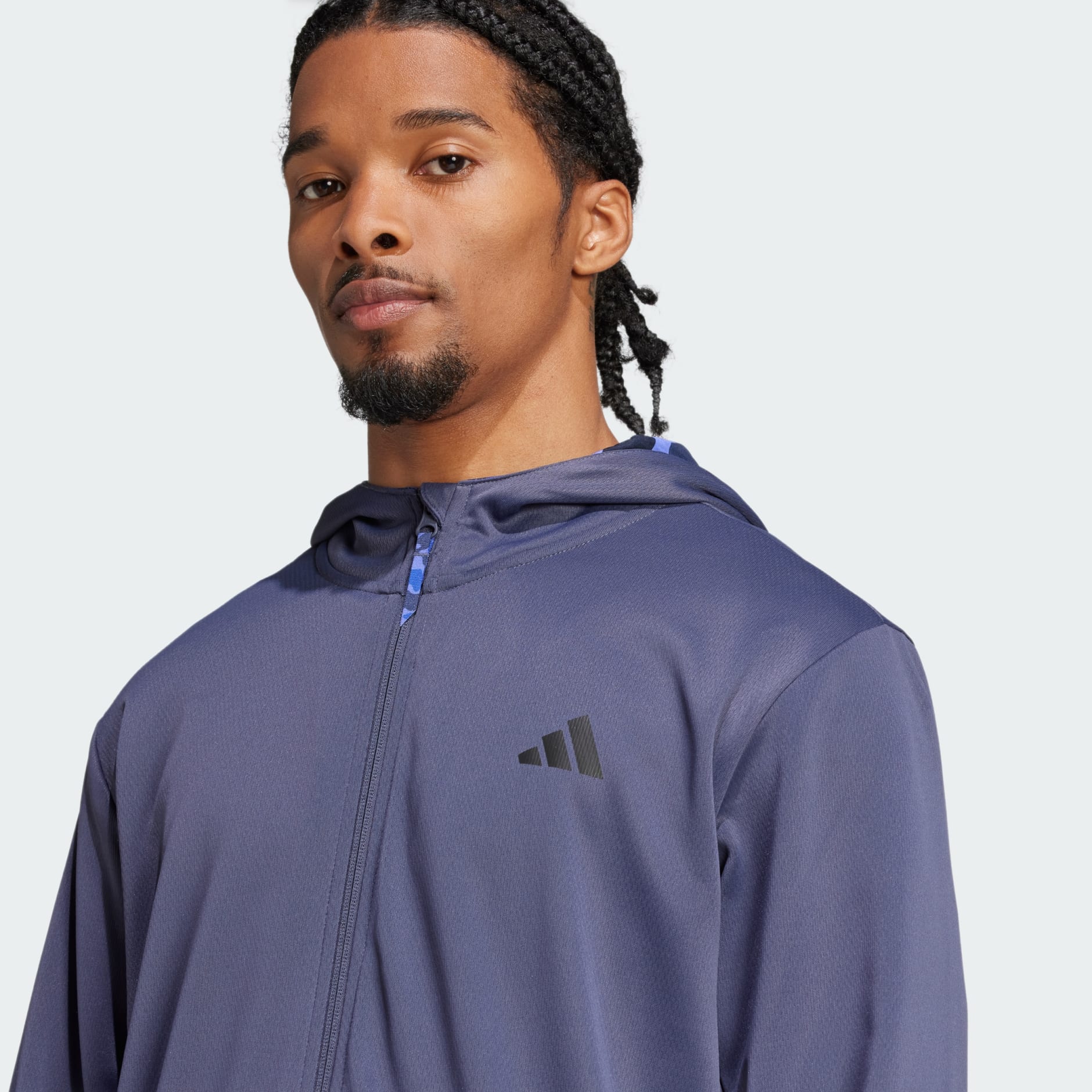 جاكيت بقبعة Train Essentials Camo