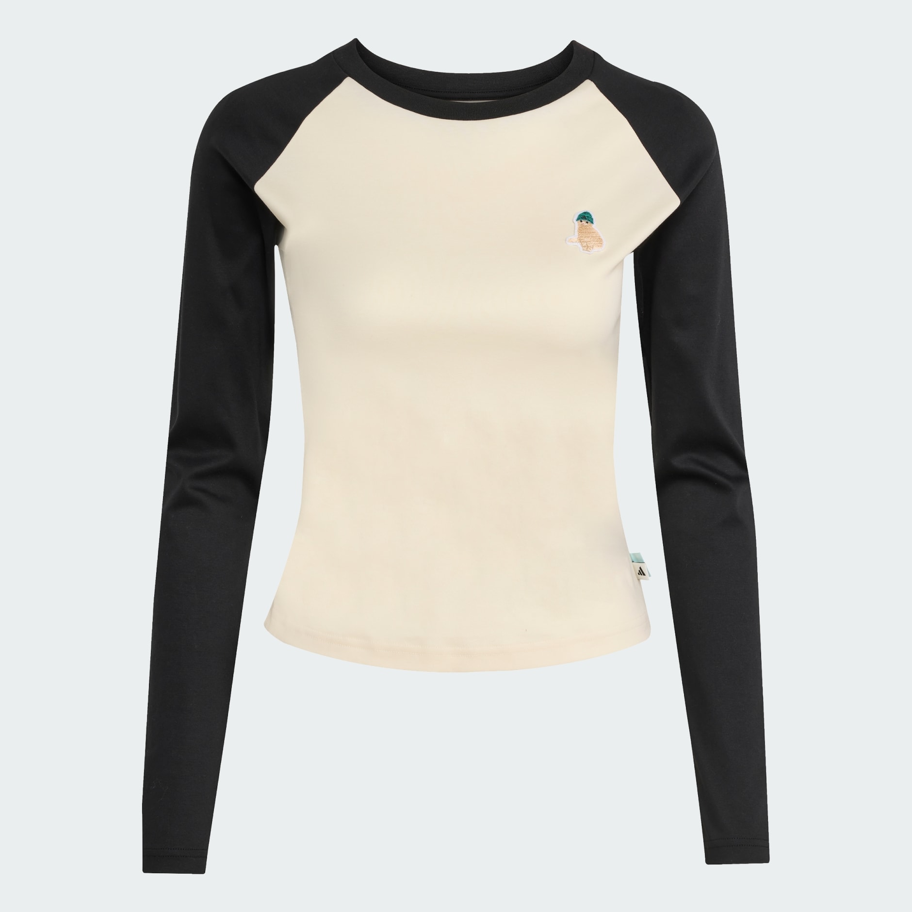 小貓貼布圖案長袖 T 裇