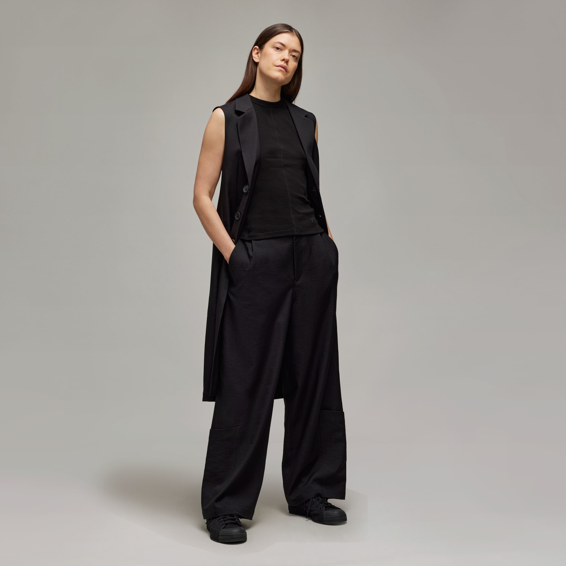 ボトムスその他 Y 3 Women Pants JD1759 BLACK Y-3 Sport Uniform Wide Leg Pants - Black | adidas Hong Kong