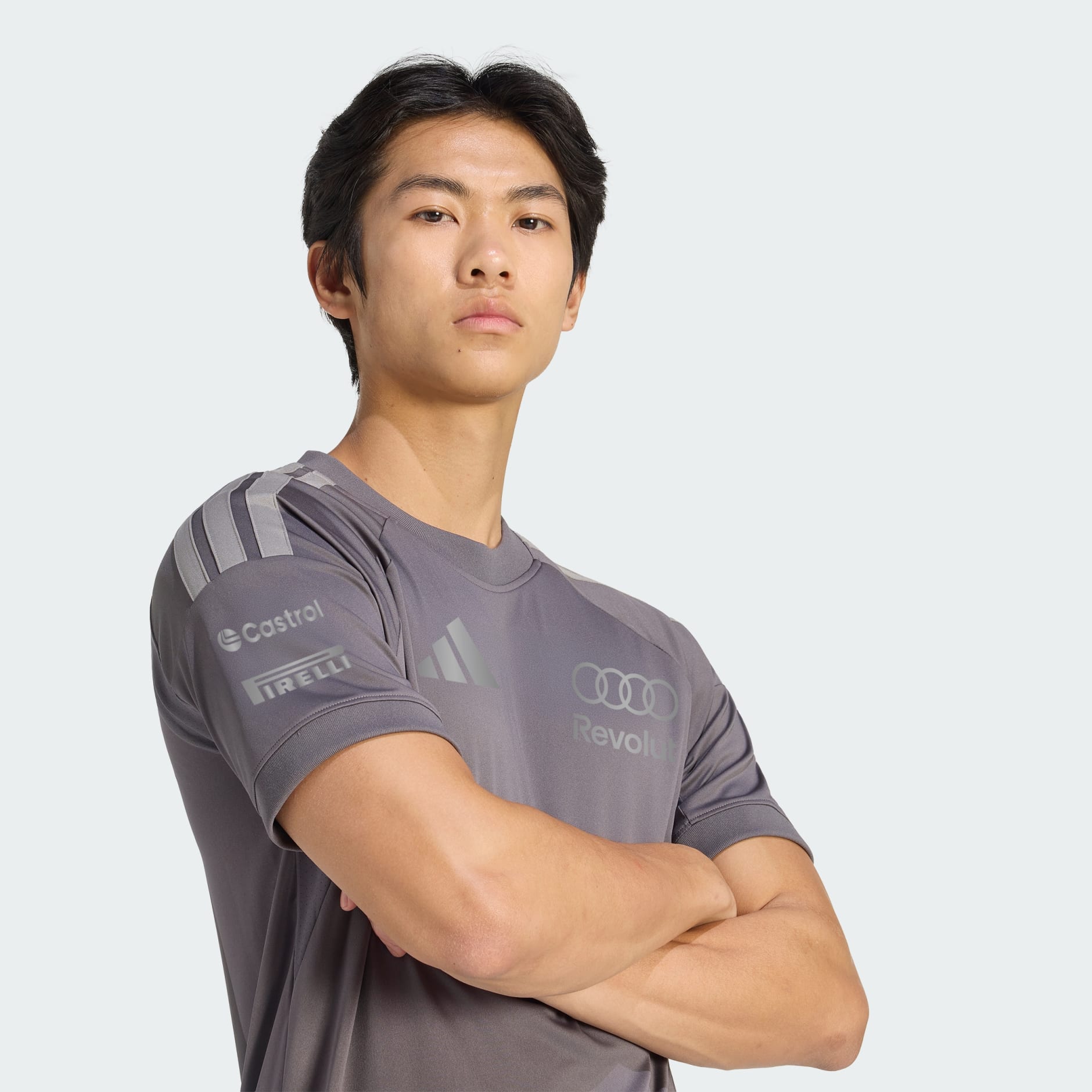 TRICOU CU M&Acirc;NECĂ SCURTĂ AUDI FORMULA ONE TEAM DRIVER, PENTRU BĂRBAȚI