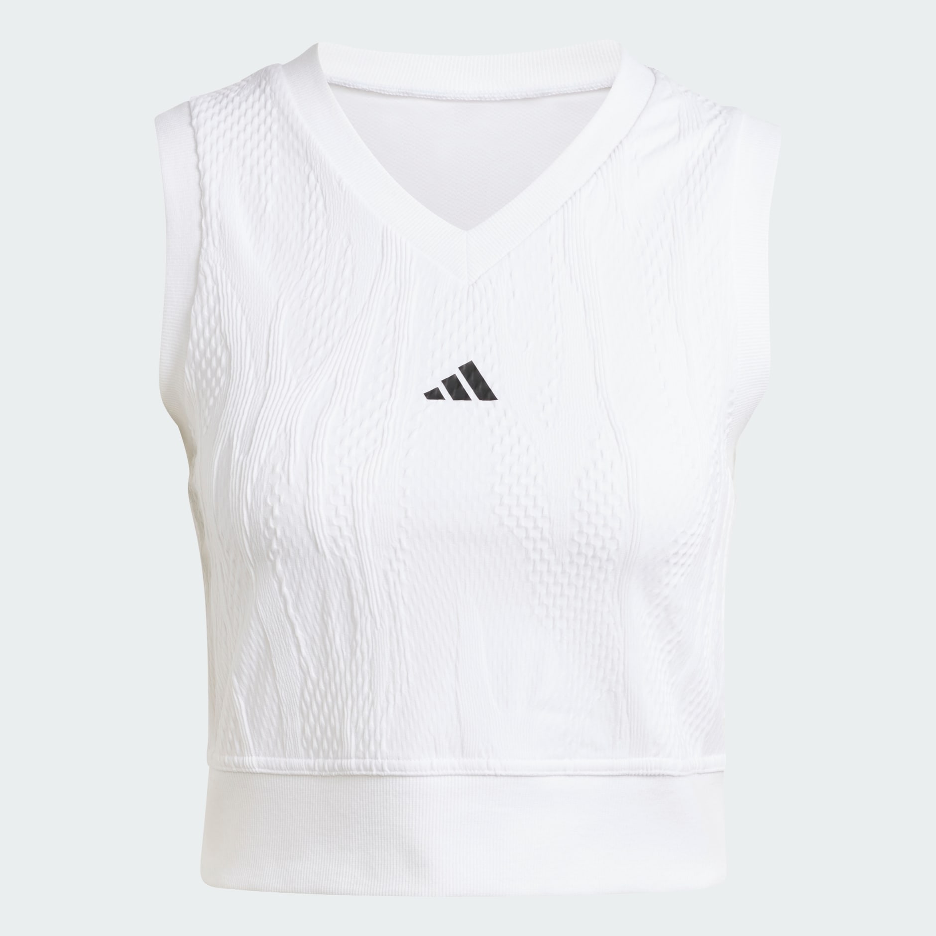 Adidas white crop hotsell