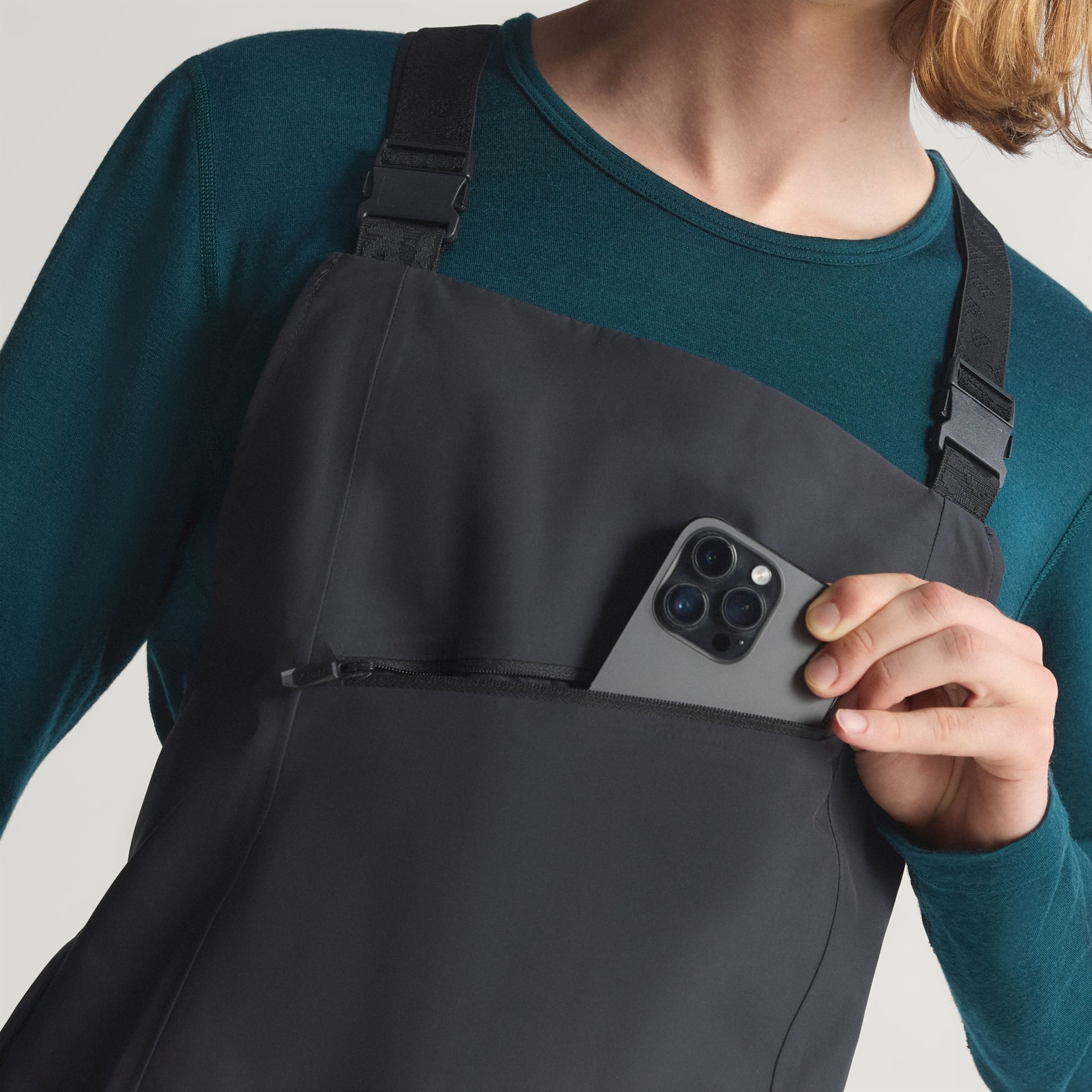 Pantaloni Cu Bretele Terrex Xperior Hybrid PRIMEKNIT CLIMAPROOF+