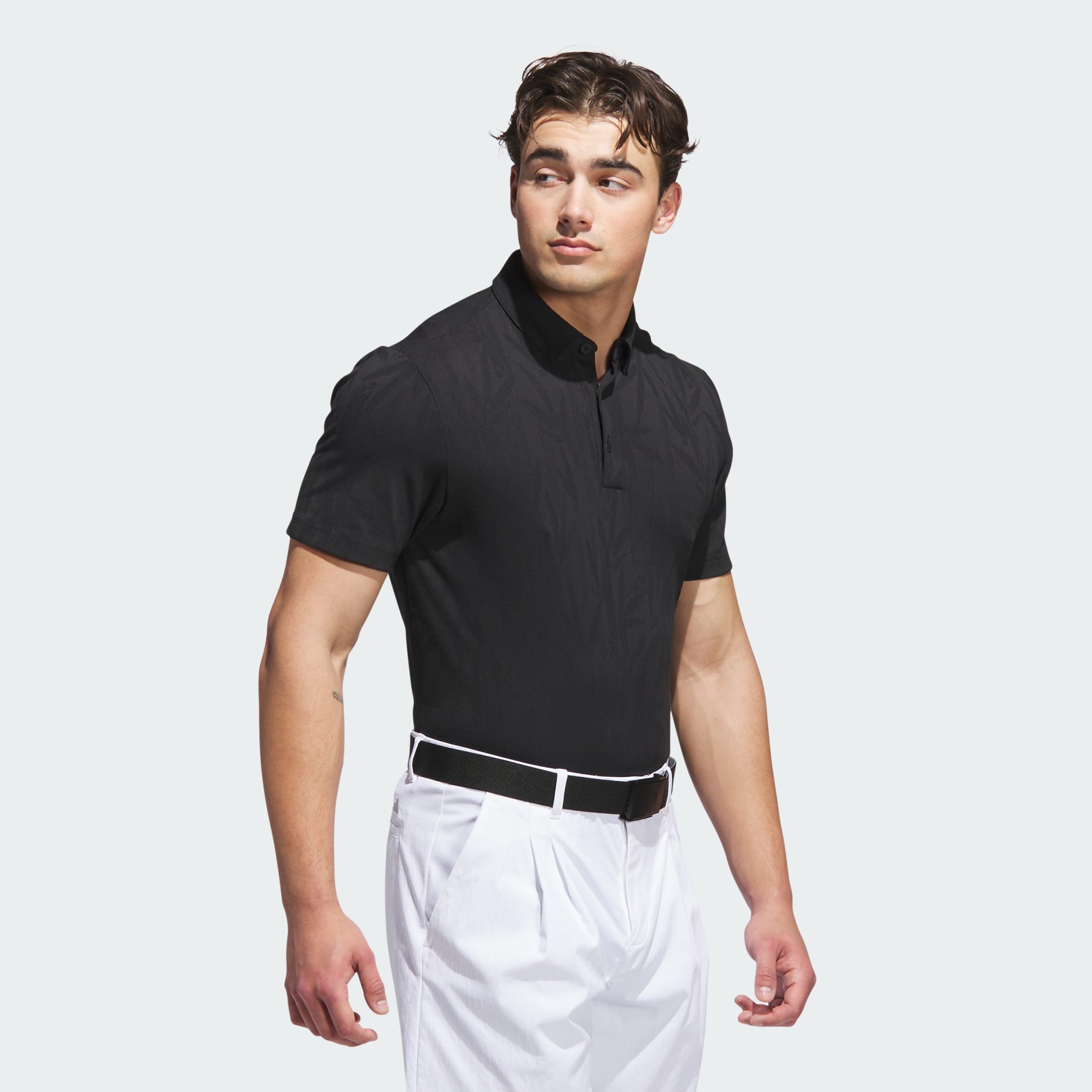 חולצת פולו בעלת מרקם לשימוש יומיומי