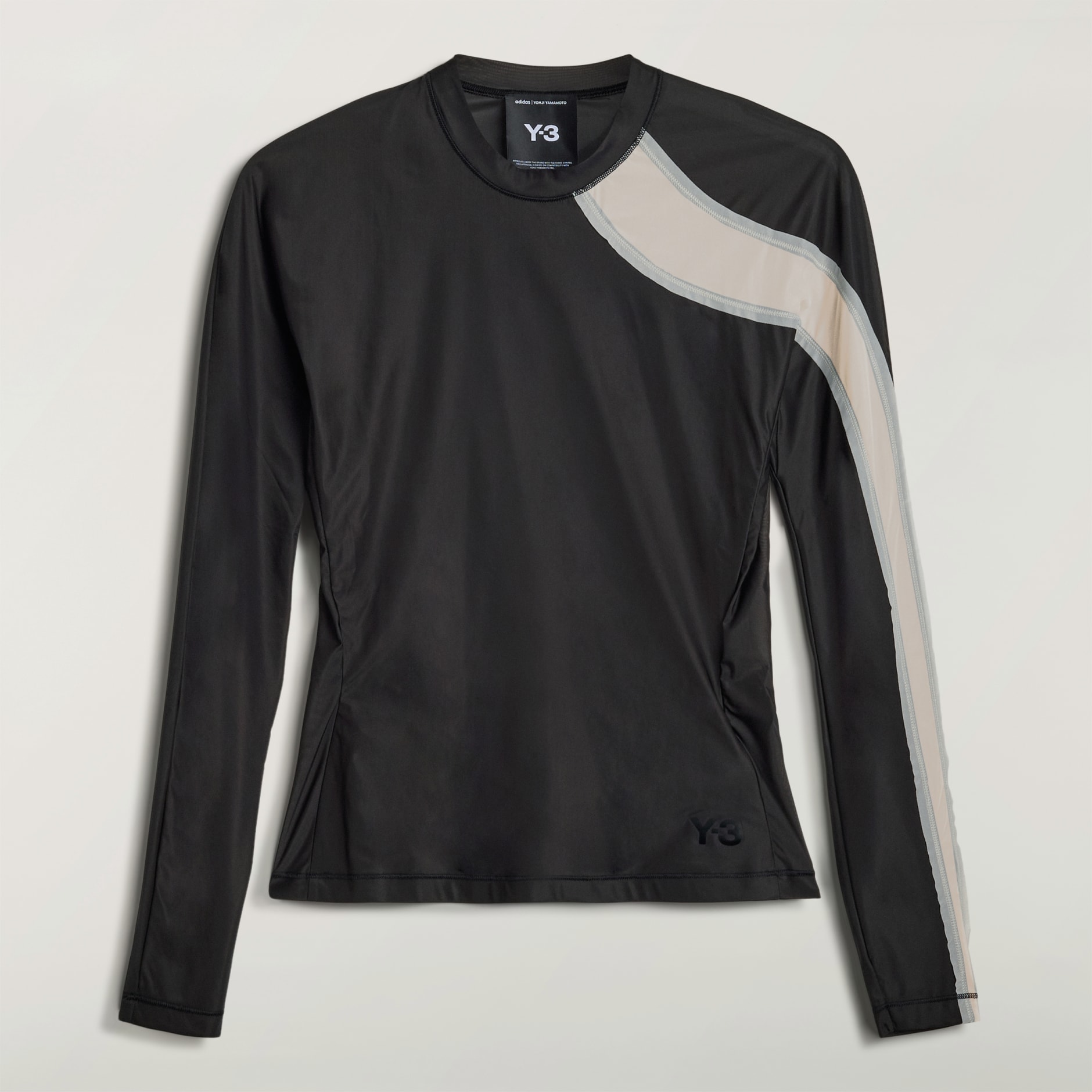 TRICOU CU M&Acirc;NECĂ LUNGĂ Y-3 MESH FITTED