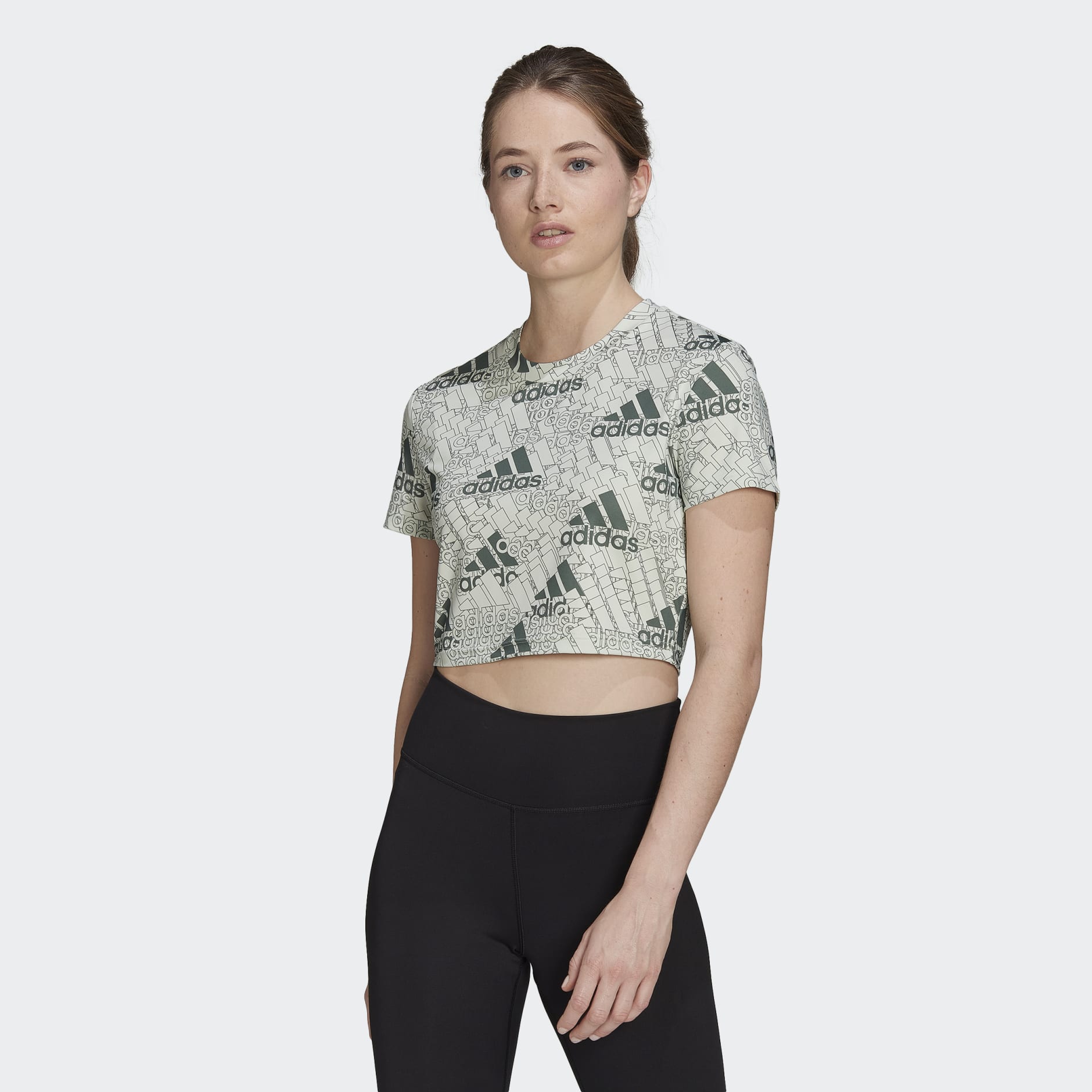 AEROREADY Made for Training Logo Print Crop Tee