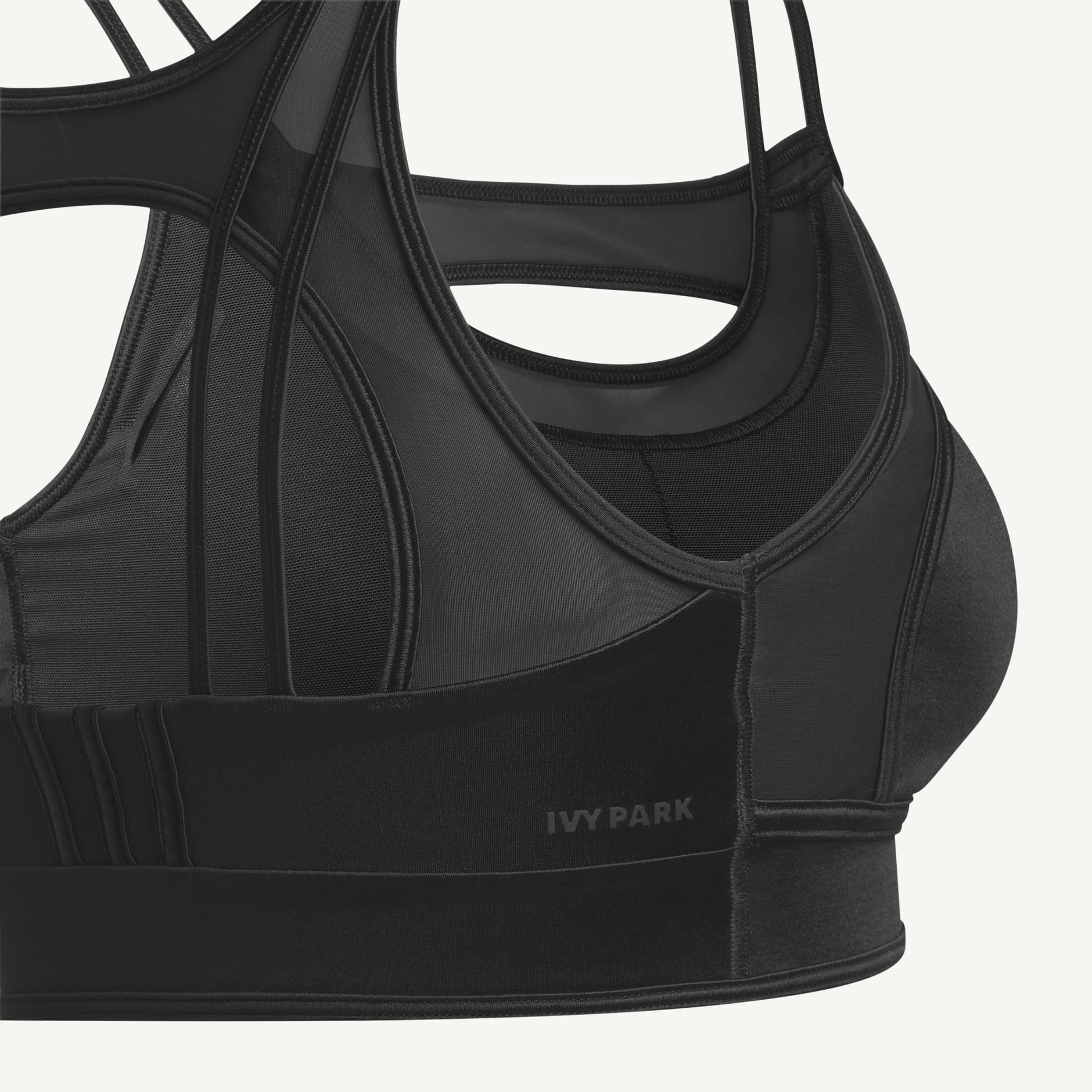 Adidas Women's Ivy Park Black Zip Bra Size xs FREE SHIPPING GT8998