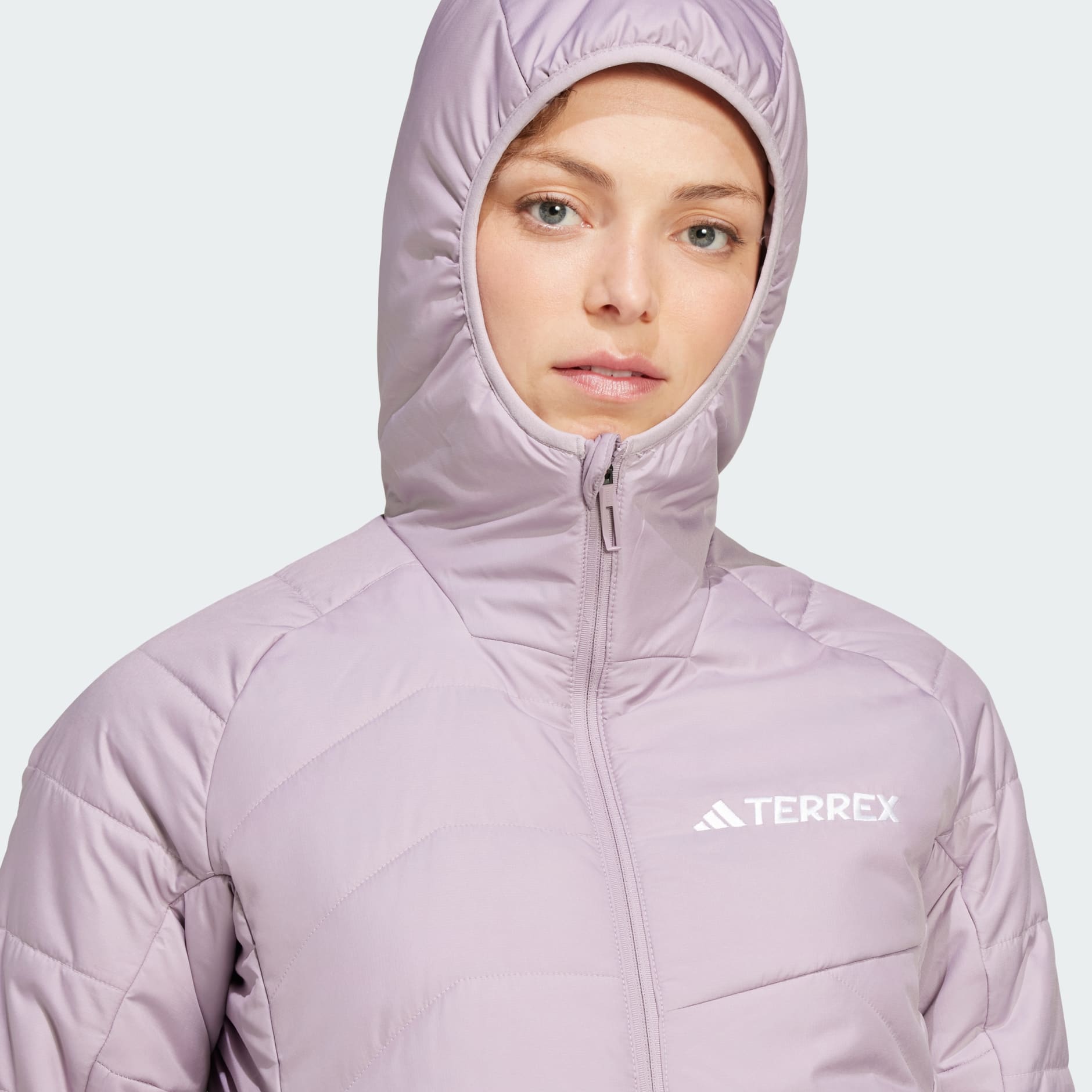 adidas Terrex Multi Synthetic Insulated Hooded Jacket Purple adidas TZ