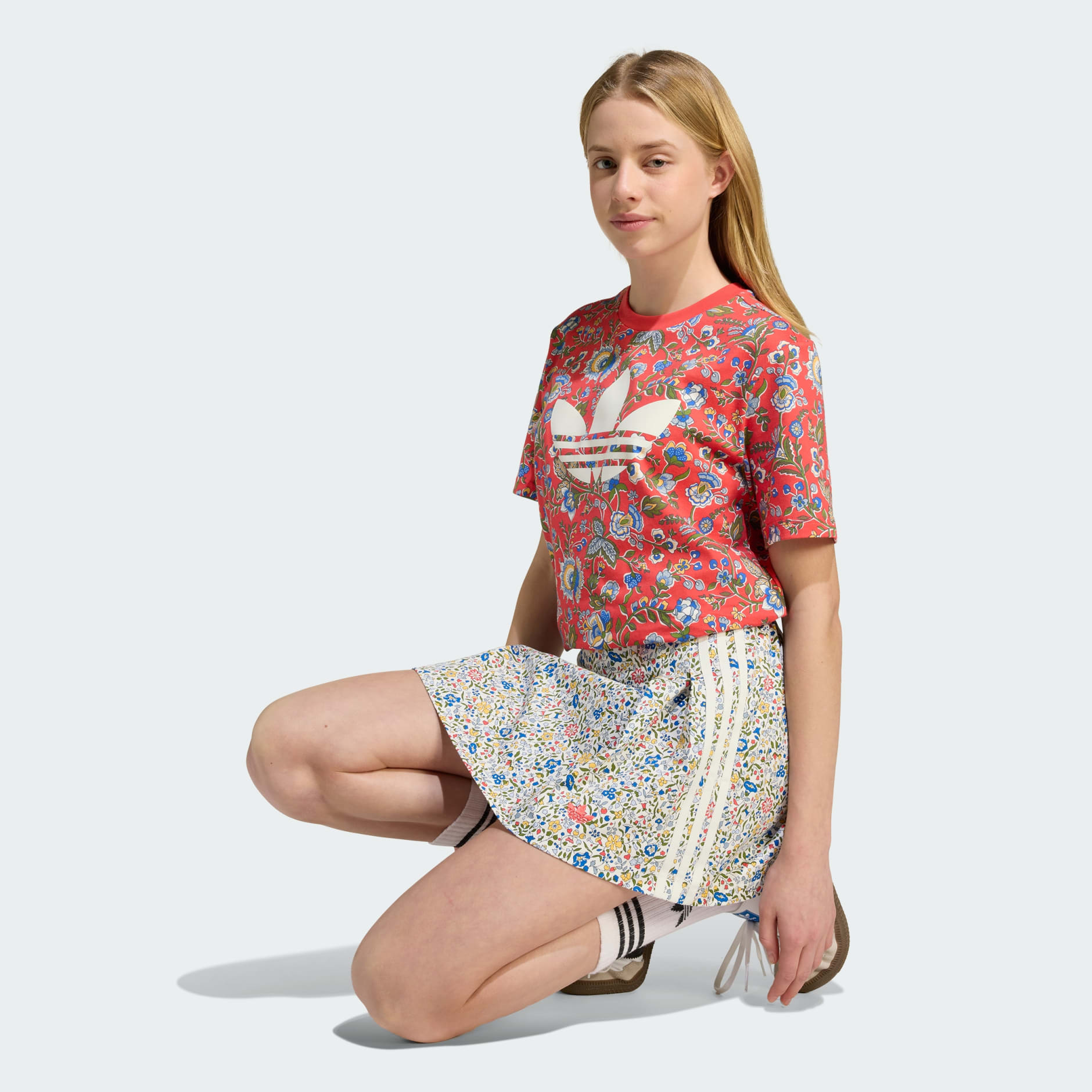 Fustă adidas Originals x Liberty London pentru copii