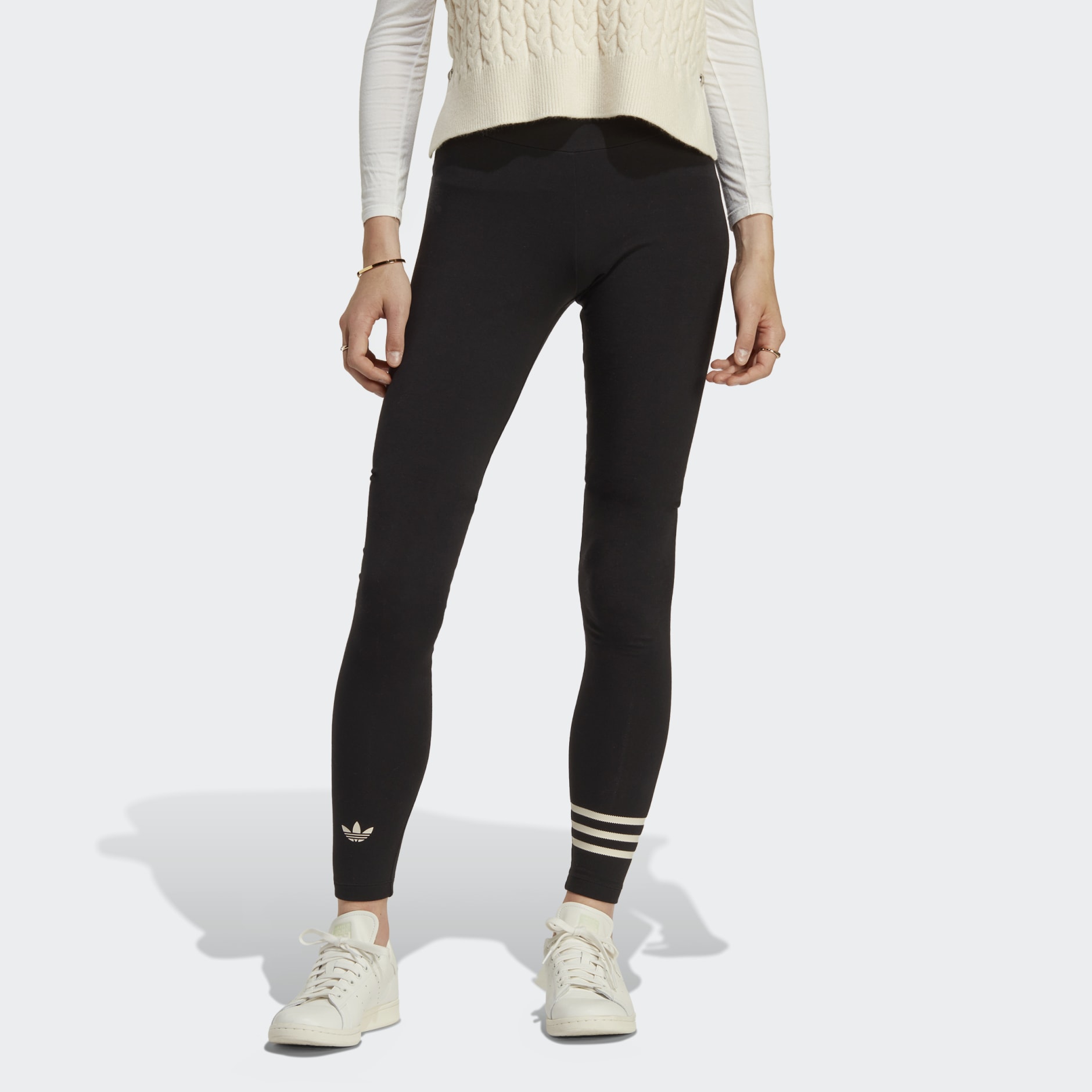Women's Clothing - Adicolor Neuclassics Full Length Leggings (Plus Size) -  Black | adidas Oman