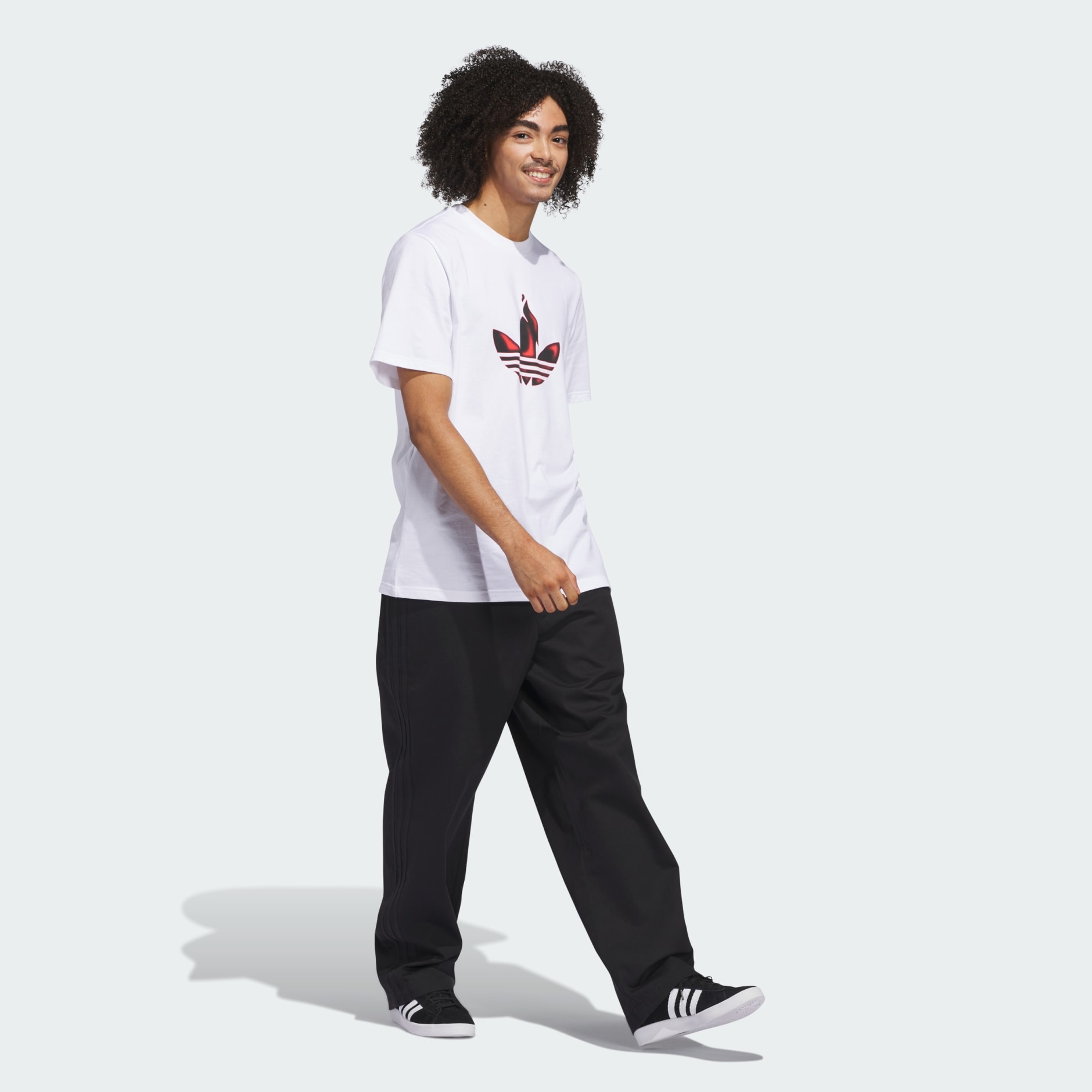 adidas Trefoil Torch Tee (Gender Neutral) - White | adidas UAE