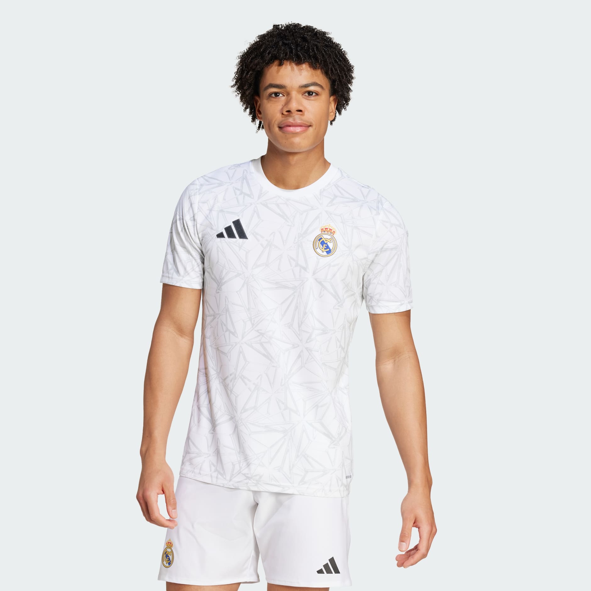 Men s Clothing Real Madrid Pre Match Jersey White adidas Saudi Arabia