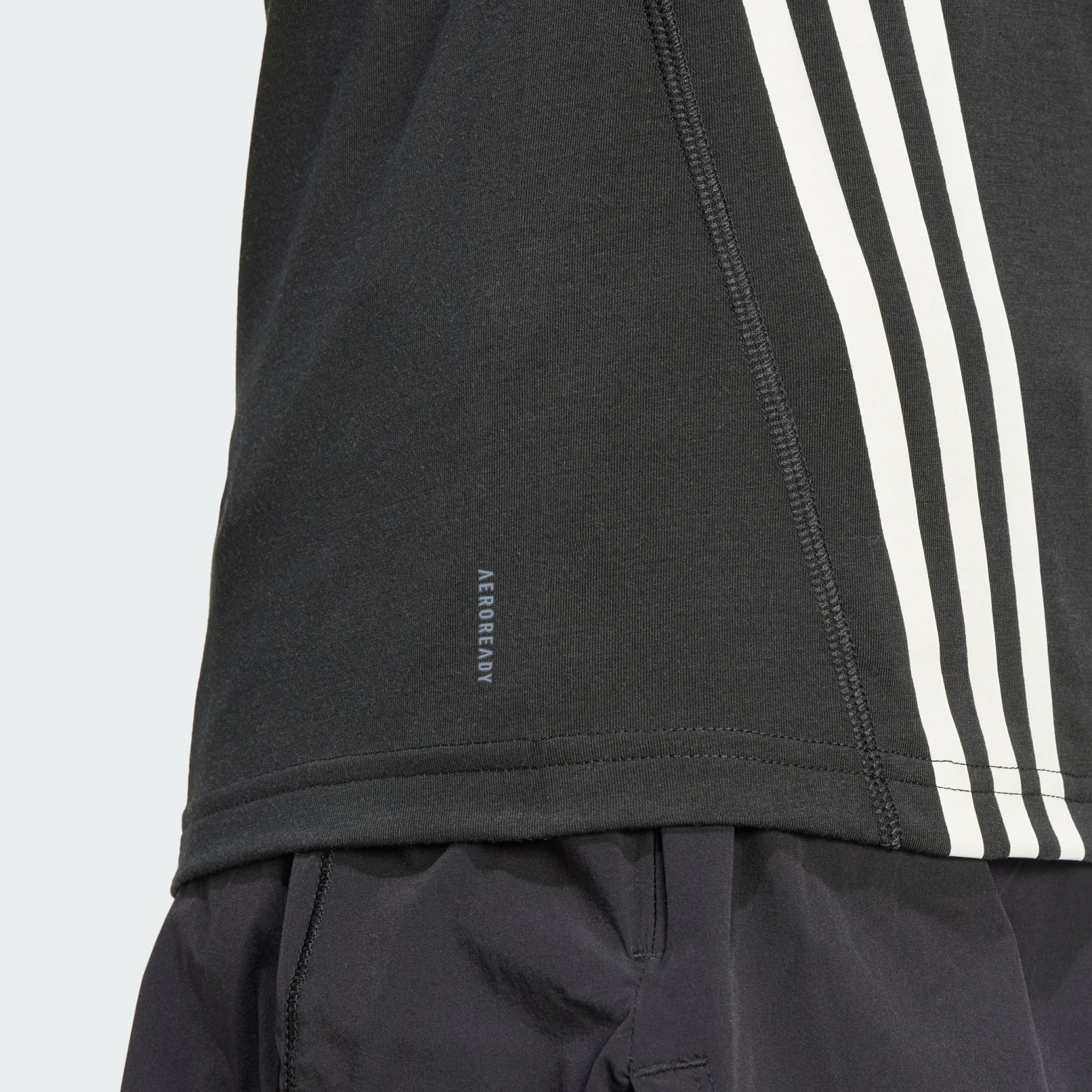 adidas Trainicons Wrapping 3-Stripes Tee - Black | adidas LK