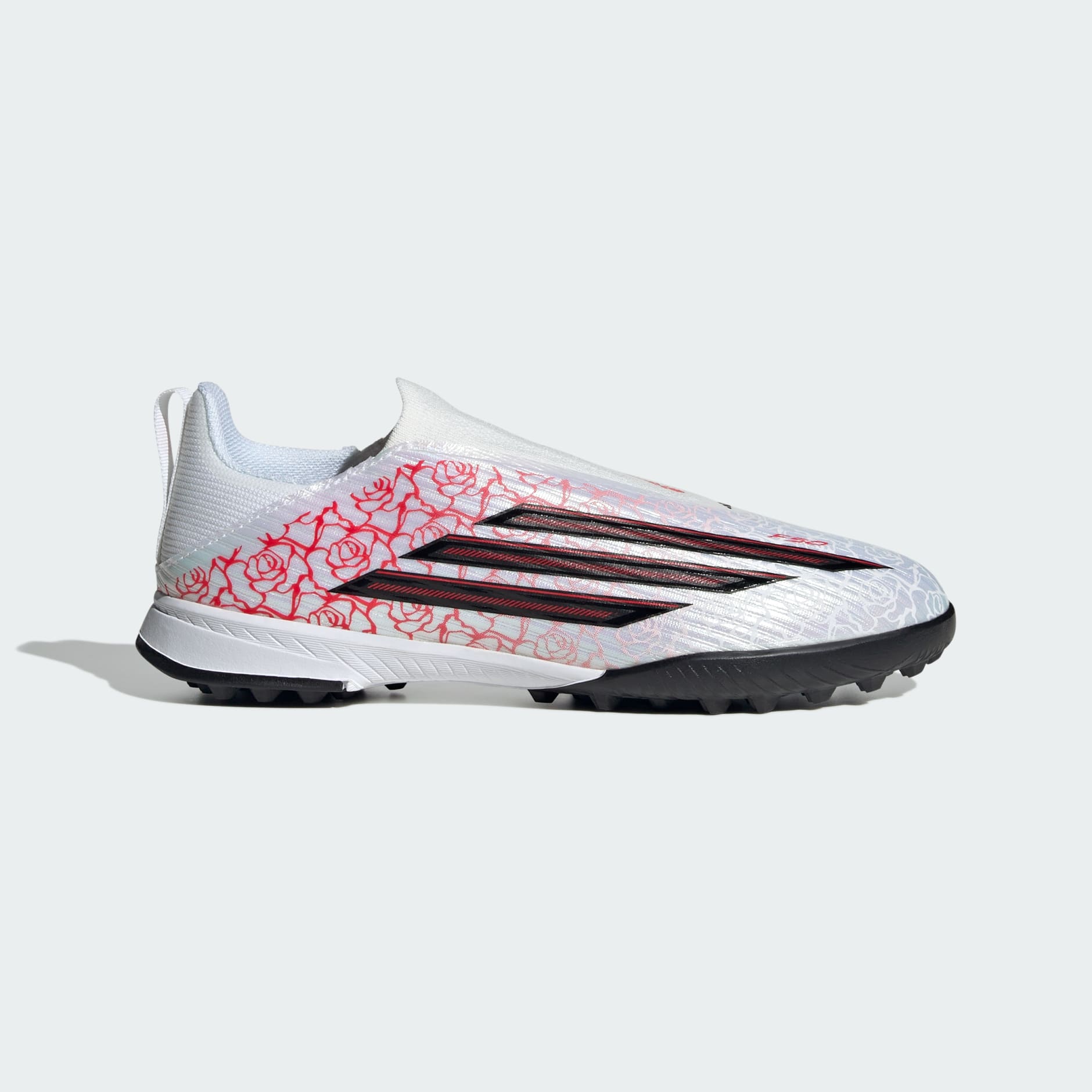 Ghete de fotbal pentru copii F50 LEAGUE fără șireturi pentru teren sintetic