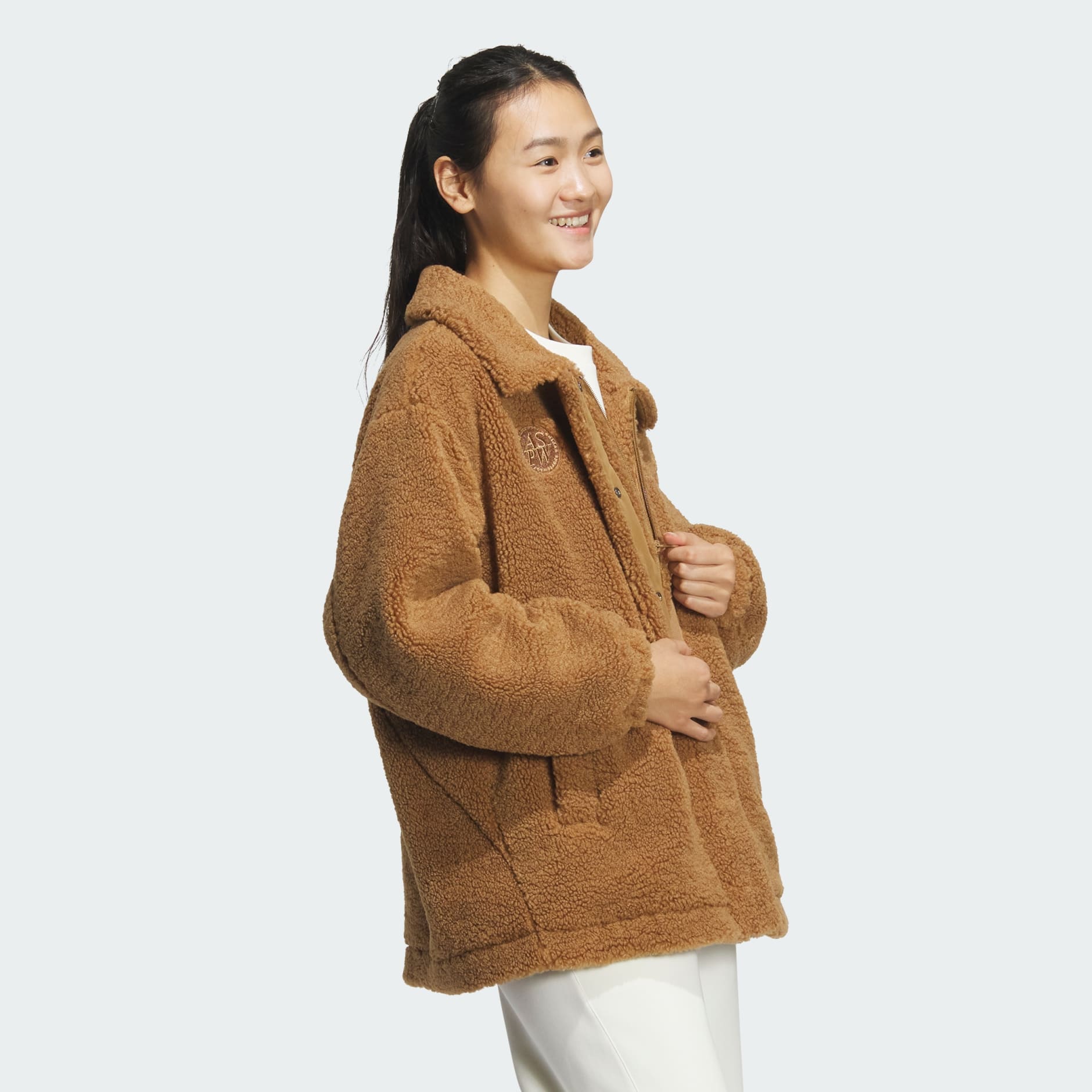 【Adidas】◆Lounge Warm Boa Jacket Brown Desert◆JJ3576◆ Lounge Warm Boa Jacket - Brown | adidas Hong Kong