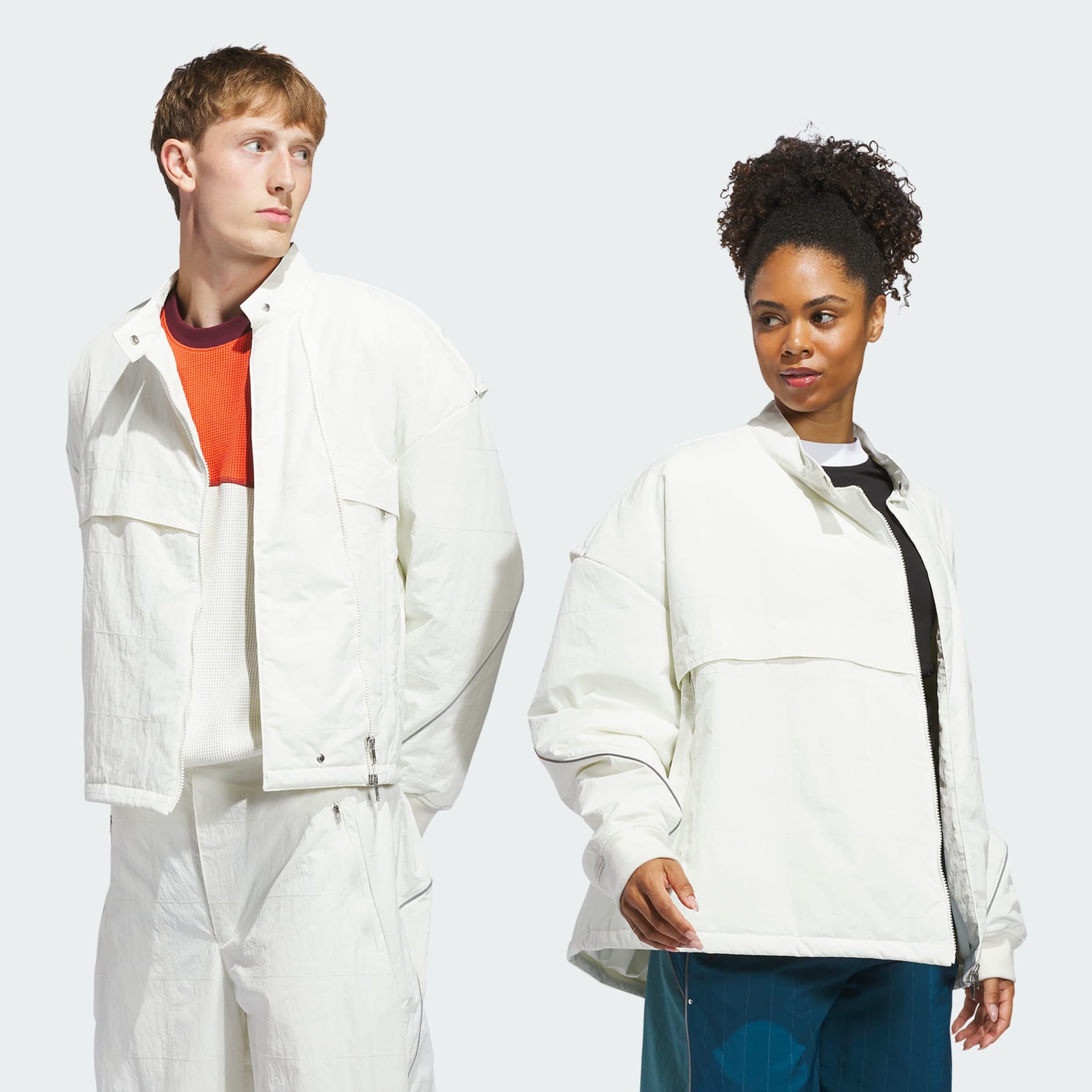 ウェア MKT Clothing - Motor Ave Racer Jacket - White | adidas South Africa