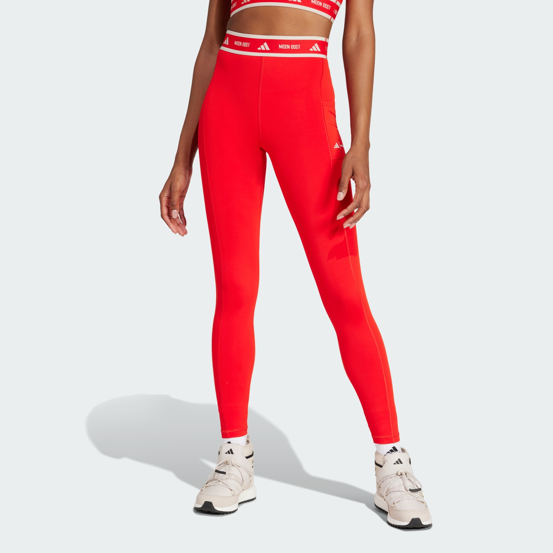 Adidas red leggings and crop top online