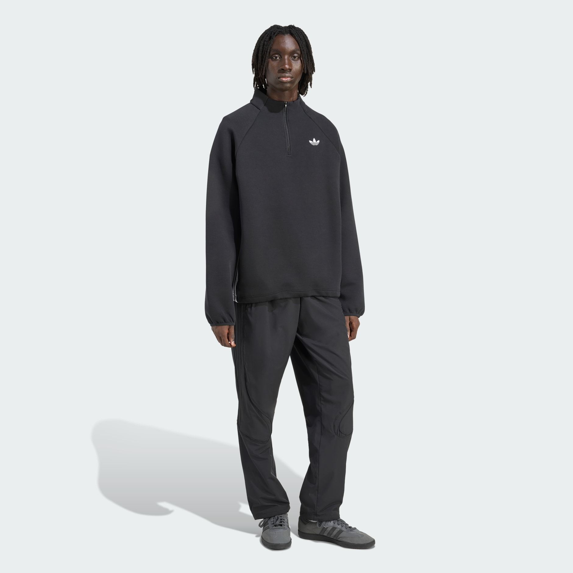 Sweatshirts - adidas Adicolor Spacer Drill Top - Black | adidas Oman