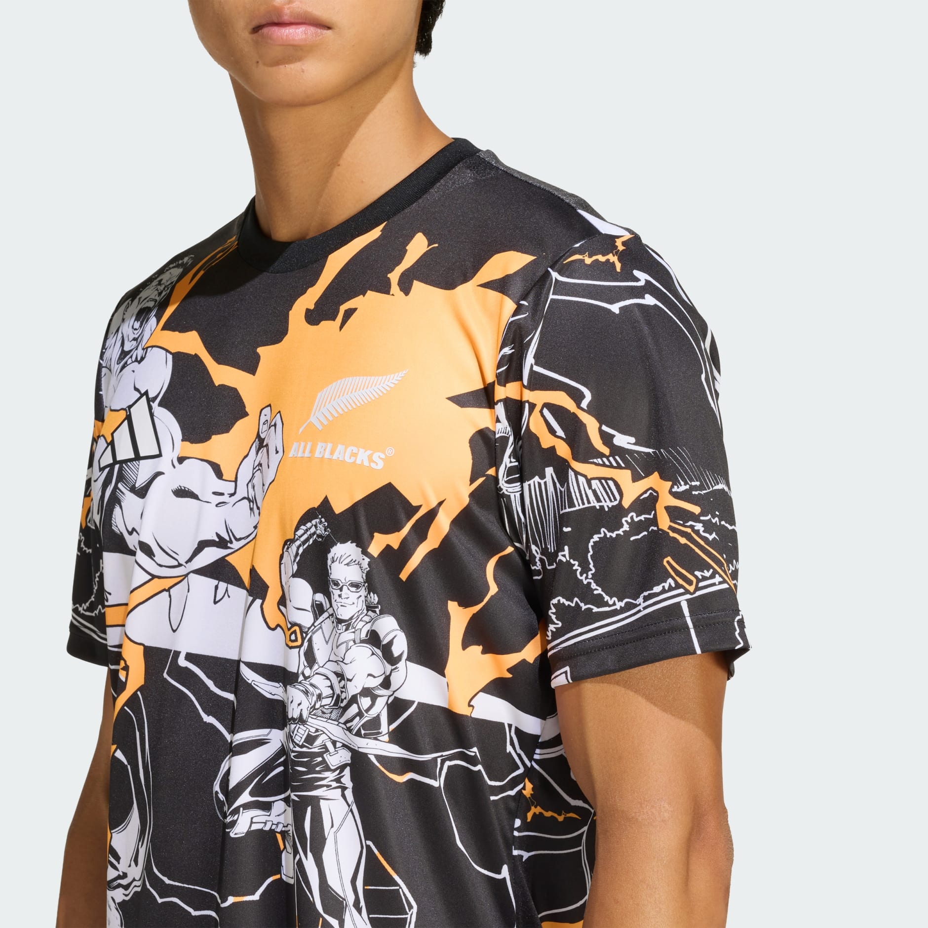 TRICOU ALL BLACKS MARVEL CAPTAINS RUN