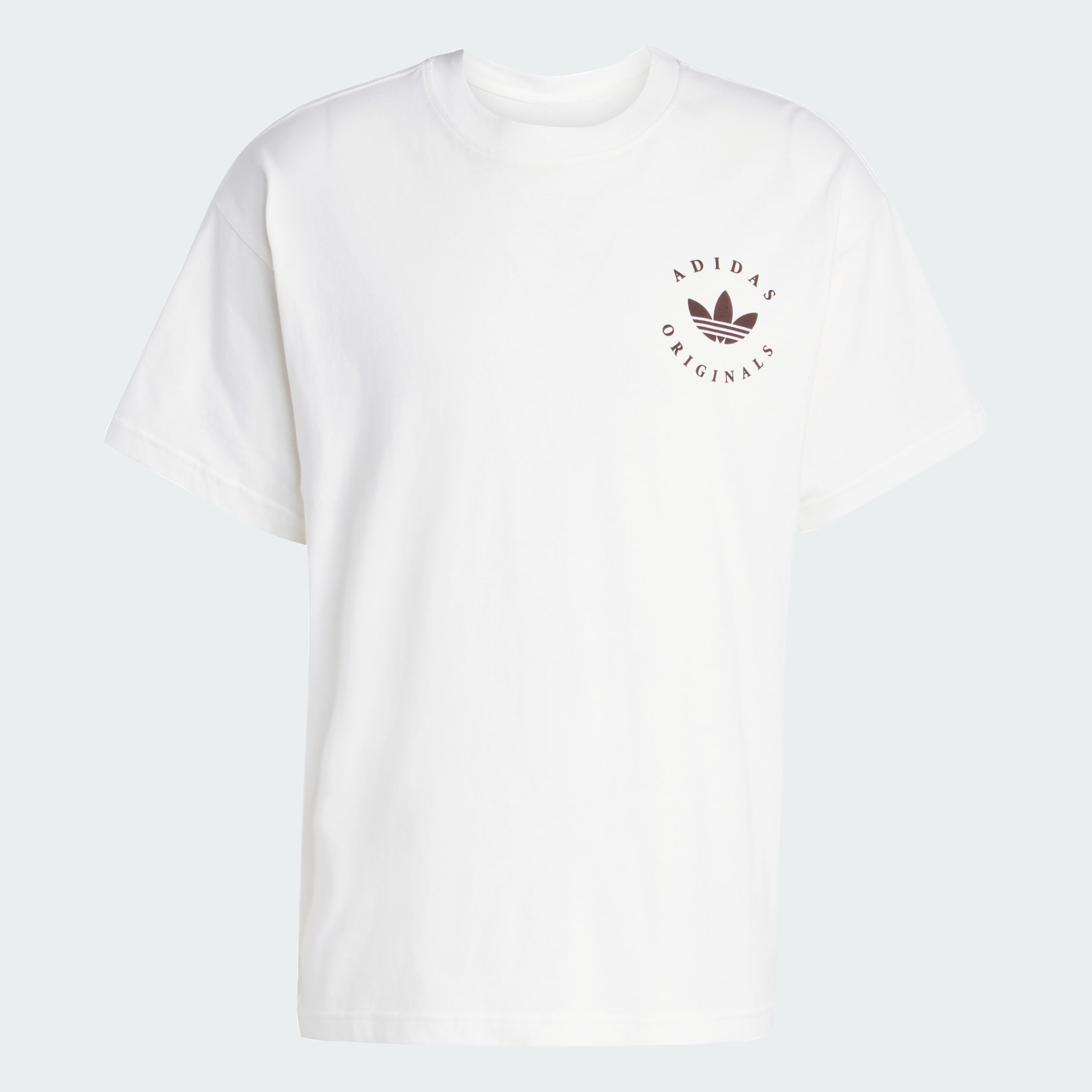 Curved adidas Trefoil Logo GFX Tee