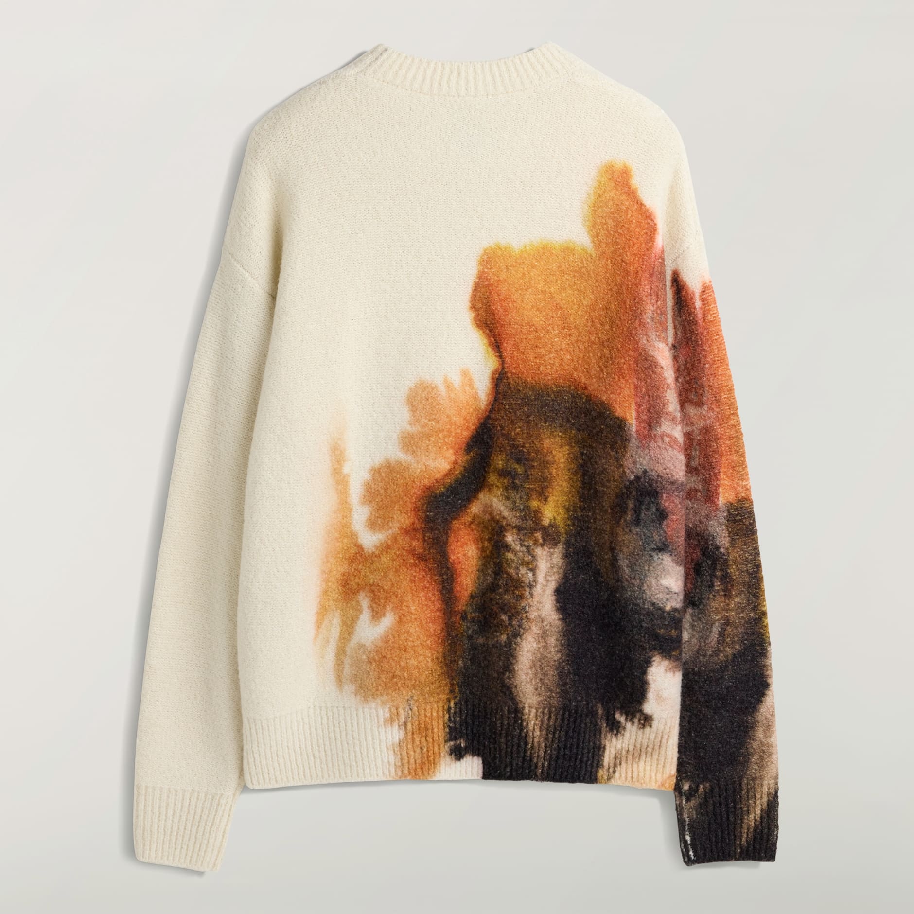 Tricou tricotat Y-3 AOP cu guler rotund