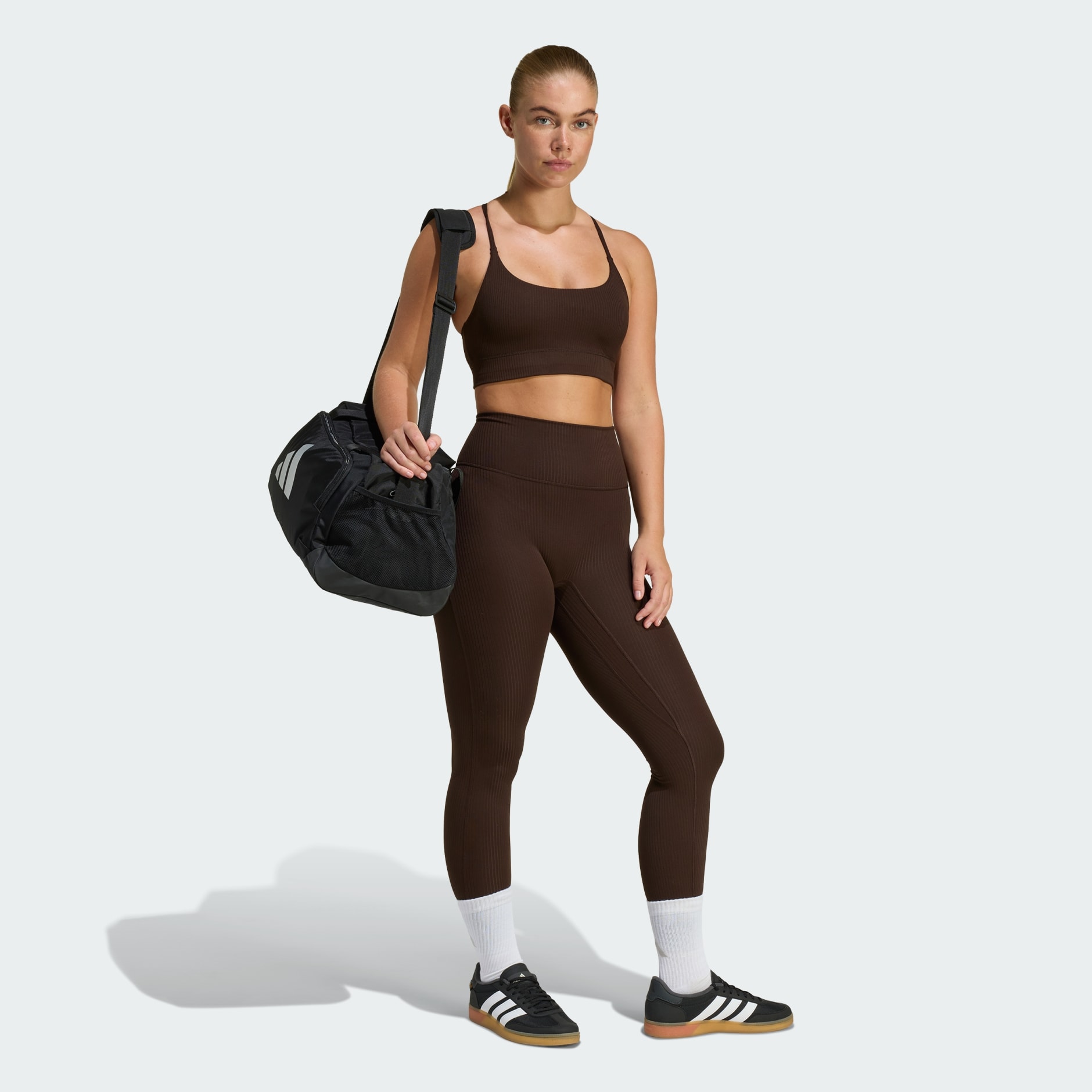 Sutien Sport adidas All Me Light Support Rib, Croială Lungă