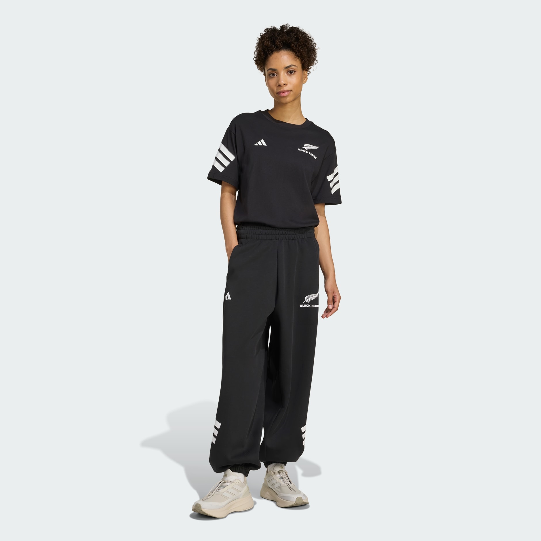 Padobranske hlače Black Ferns 3-Stripes