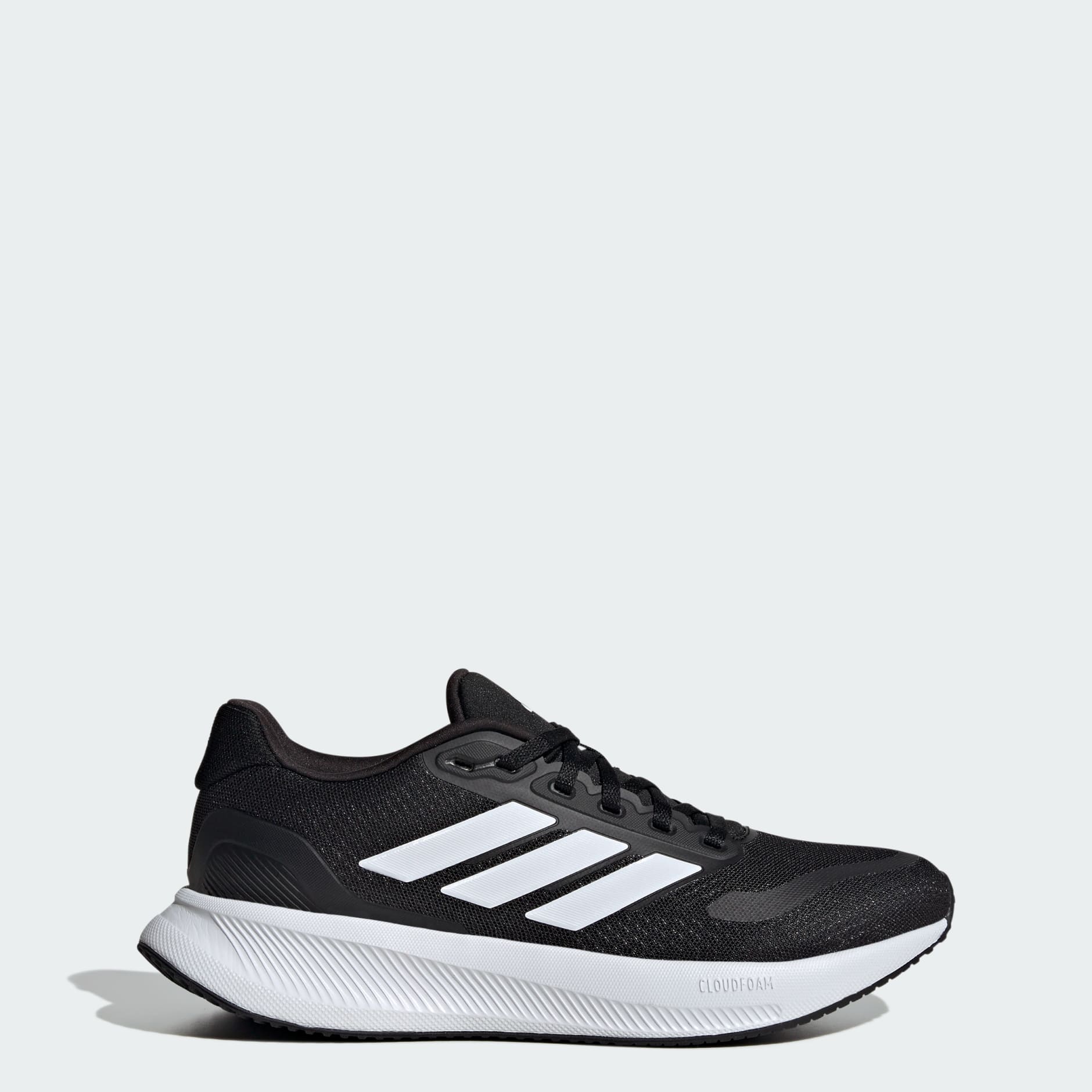 Running shoes black and white online