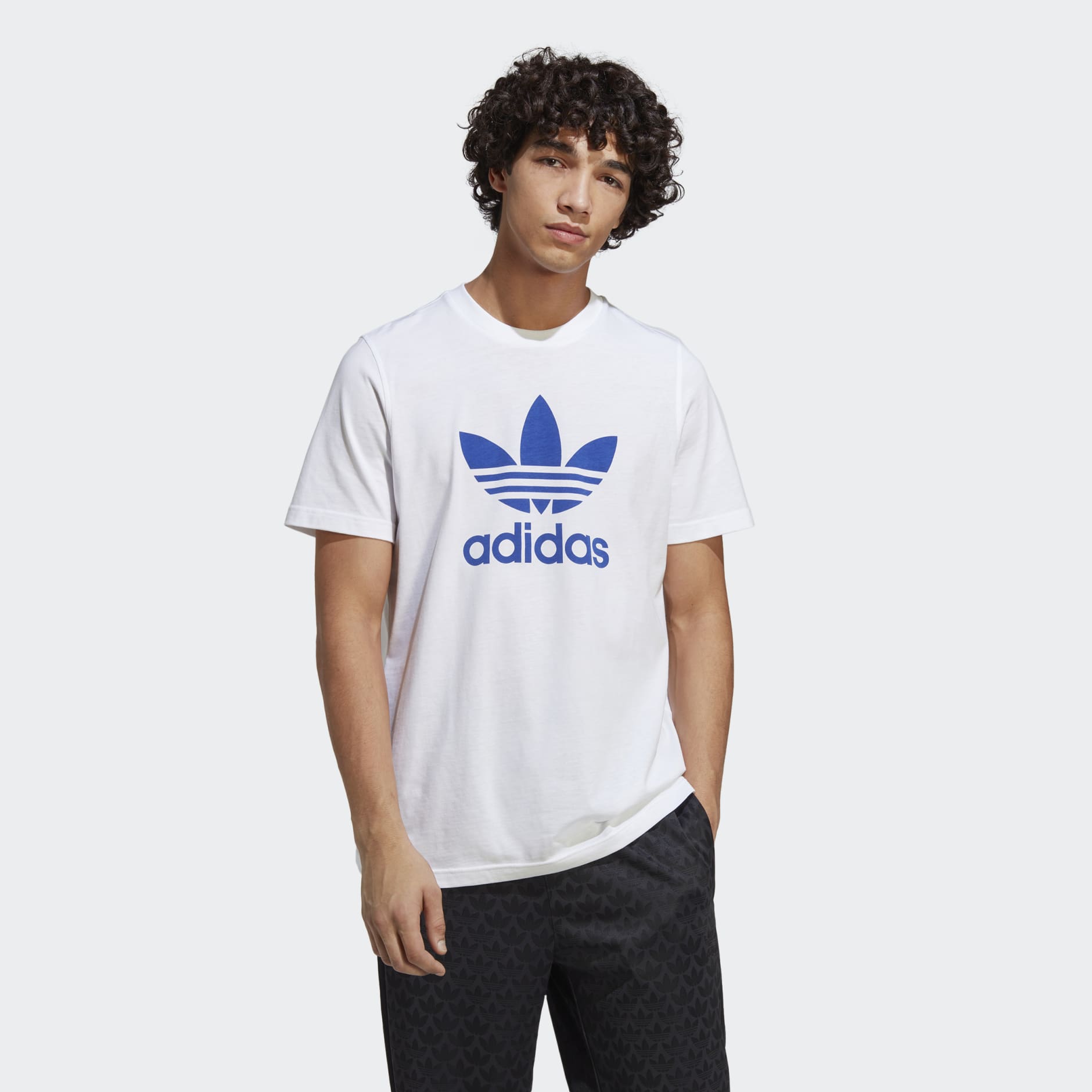 Men\'s Clothing - ADICOLOR CLASSICS TREFOIL TEE - White | adidas Saudi Arabia