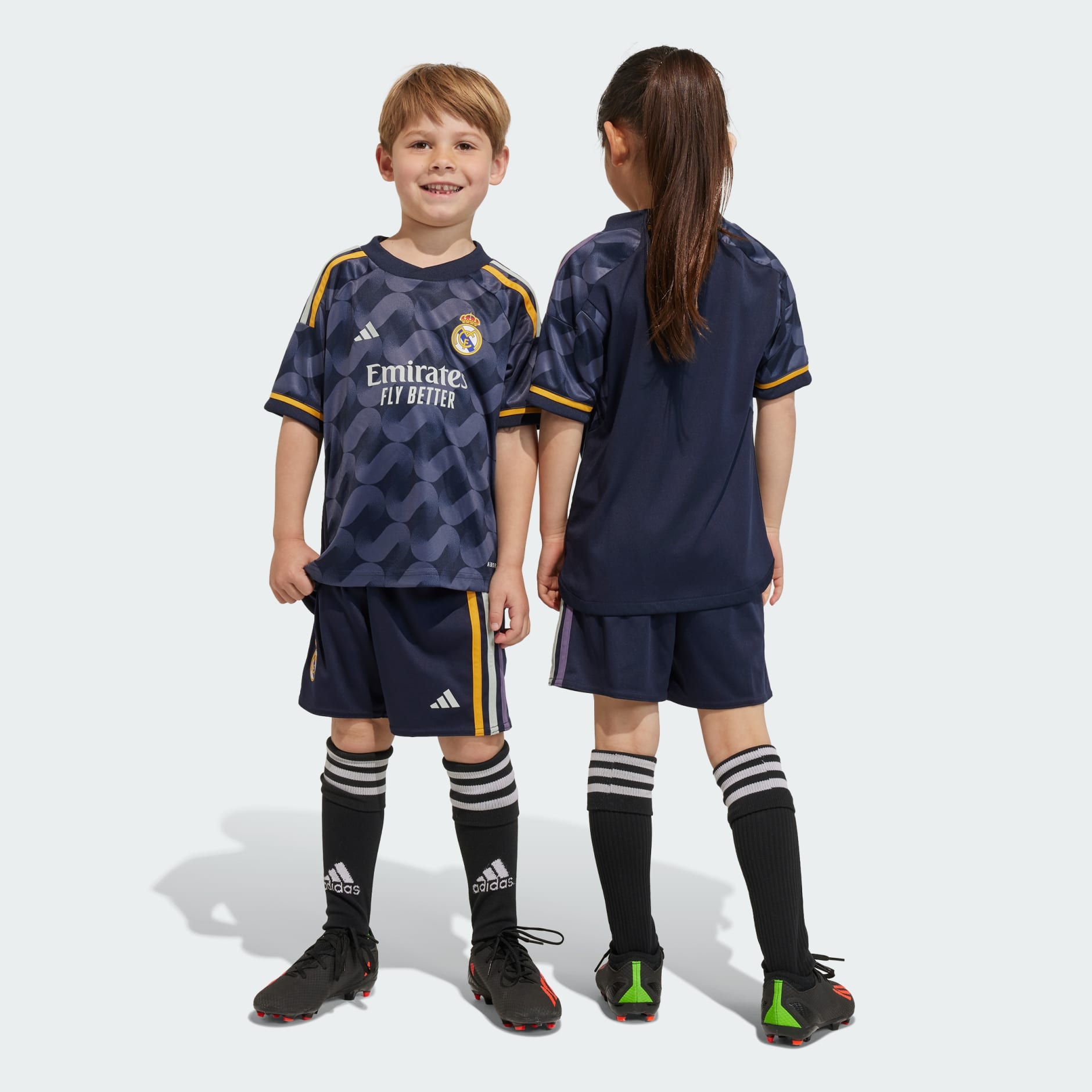 Clothing - Real Madrid 23/24 Away Mini Kit - Blue | adidas South Africa