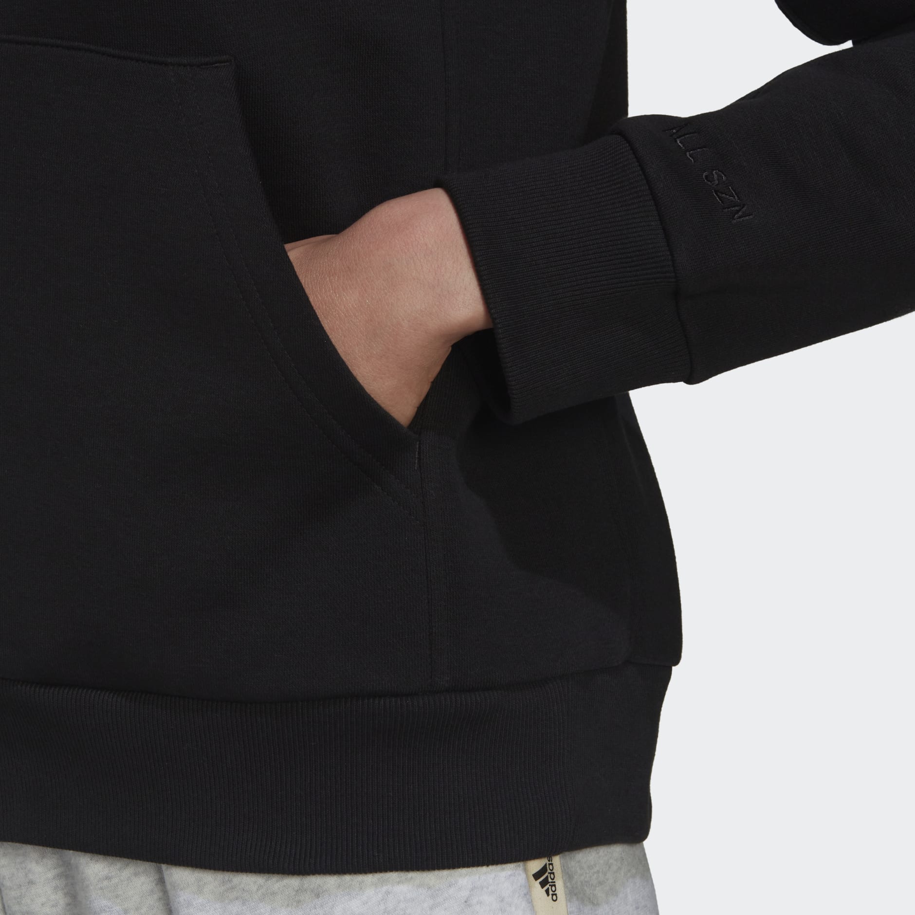 adidas ALL SZN Fleece Full-Zip Hoodie - Black | adidas LK