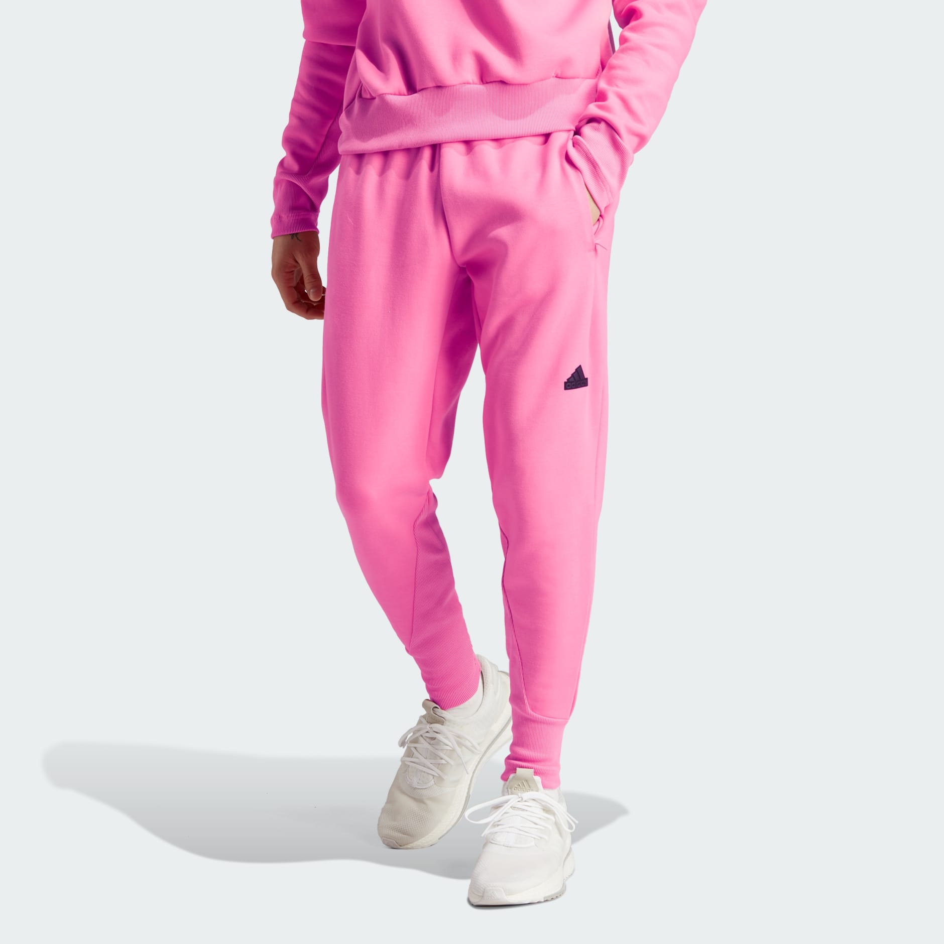 Women's adidas Tiro 7/8 Regular Fit High Rise Pants in Pink