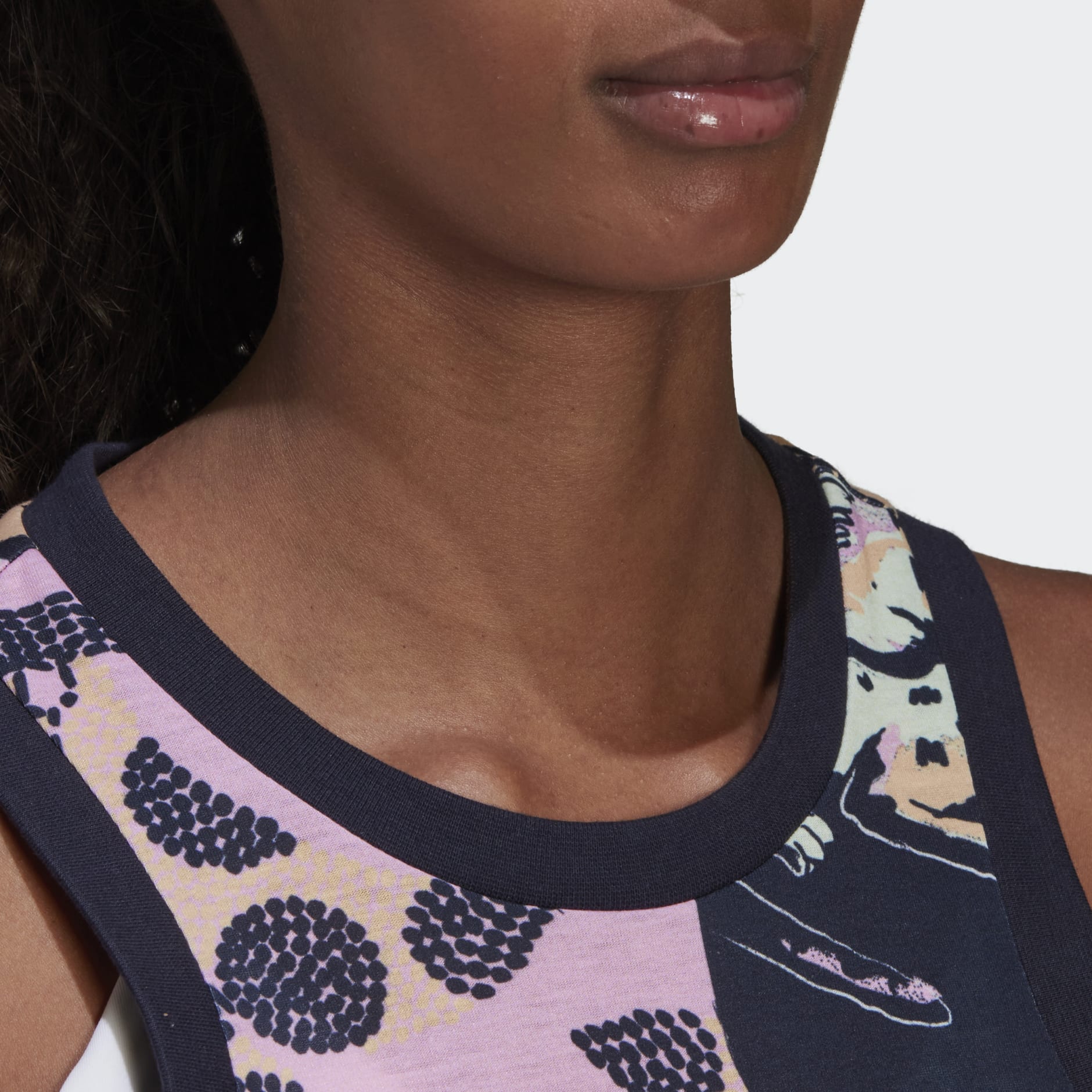 FARM Print Cotton Tank Dress