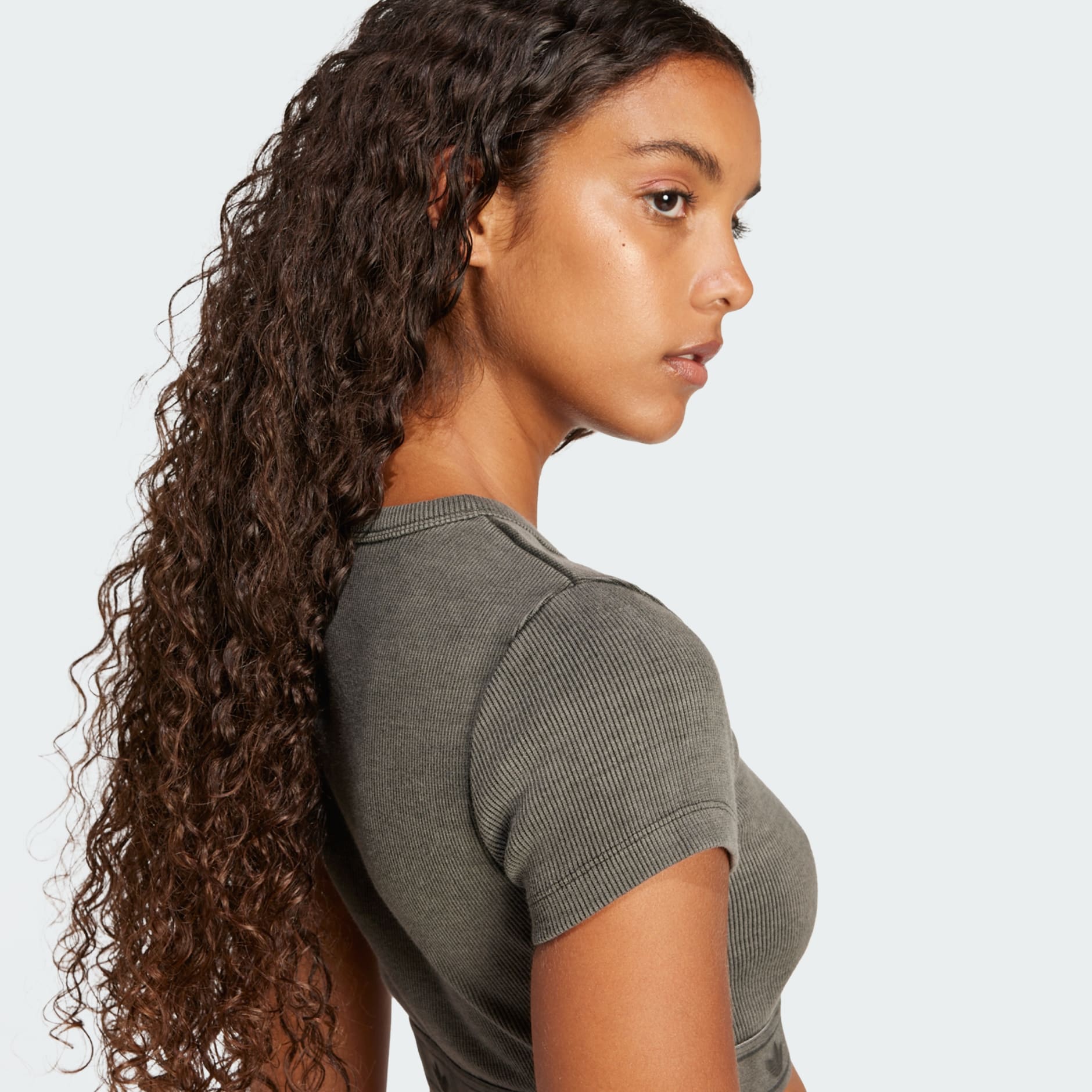 Ribbed Short Sleeve Top