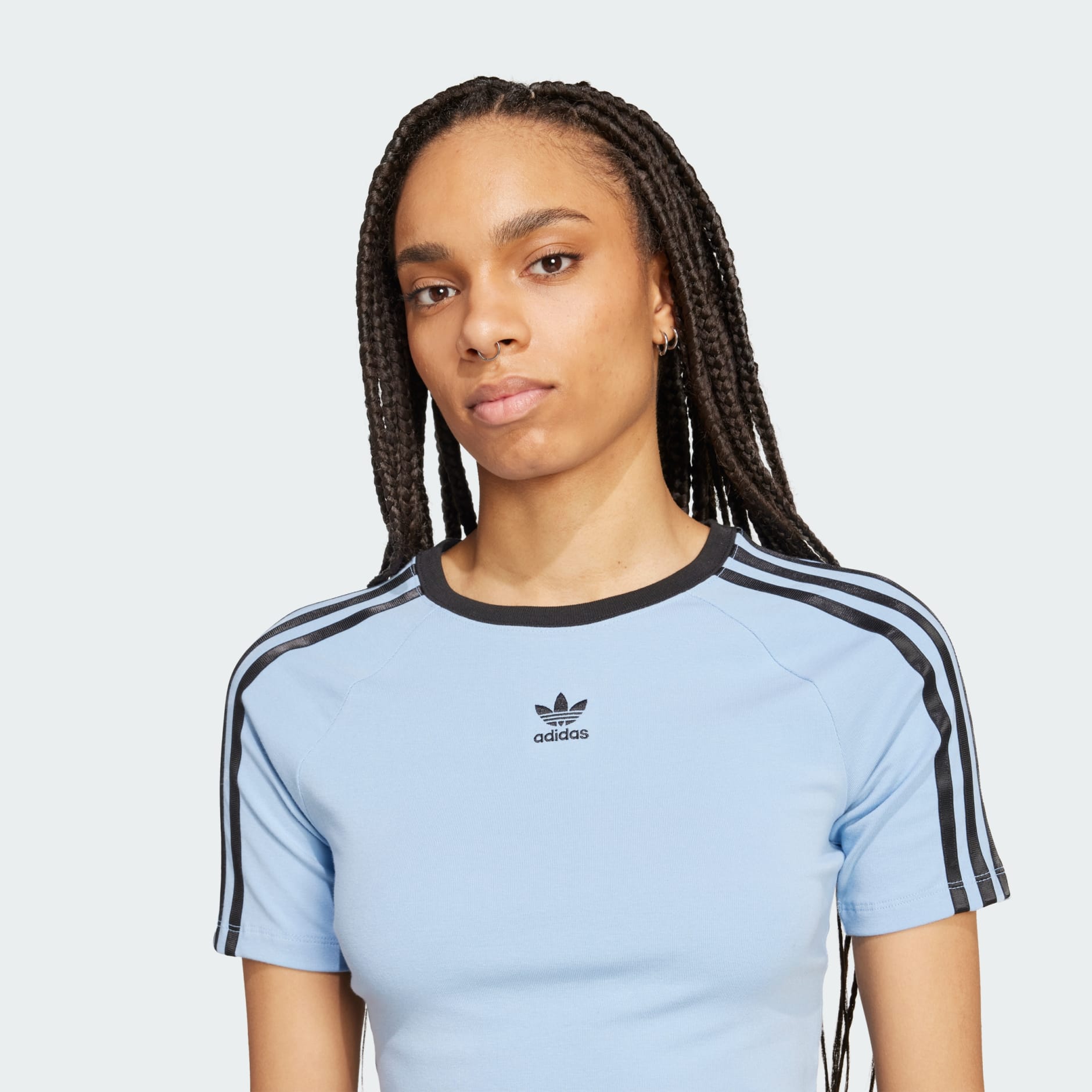 ★ adidas★ 3S Baby Tee JY4857 3-Stripes Baby Tee - Blue | adidas Hong Kong