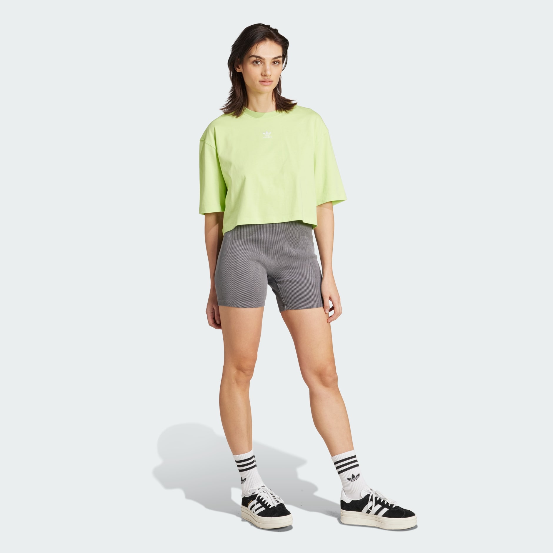 Essentials Rib 1/4 Washed Shorts