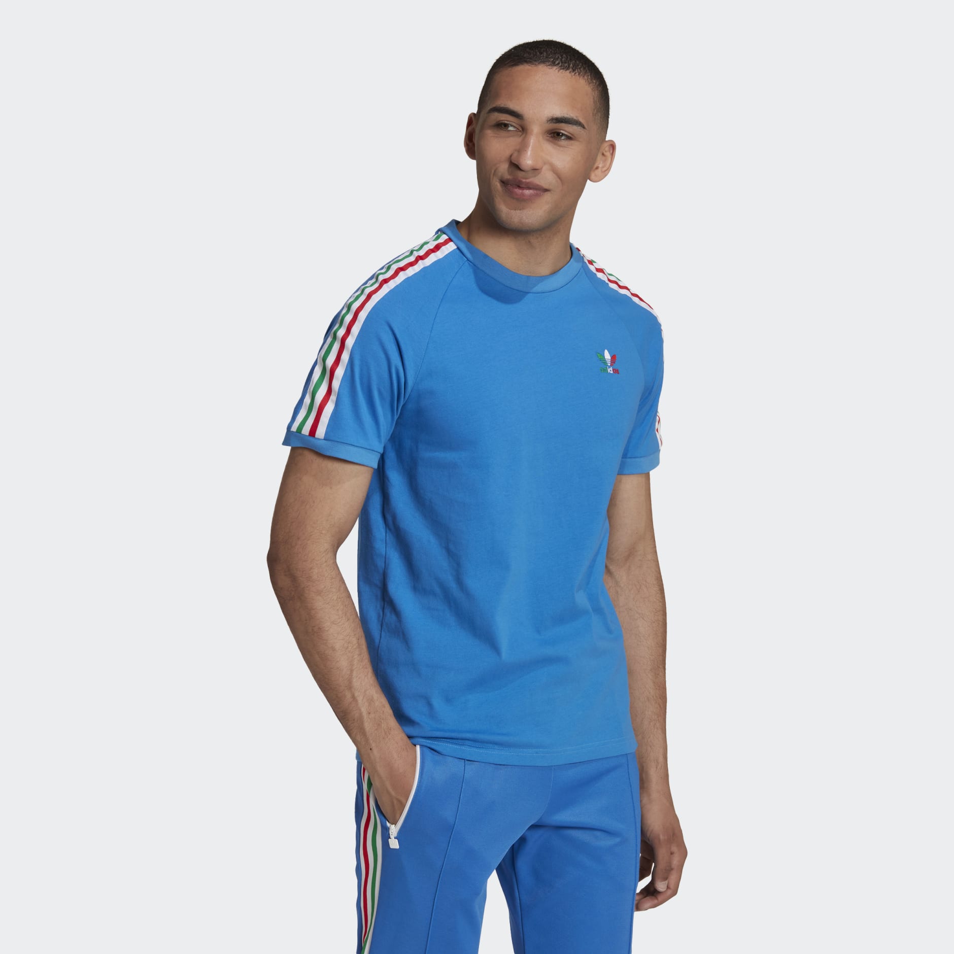 Camiseta adidas 3 discount rayas