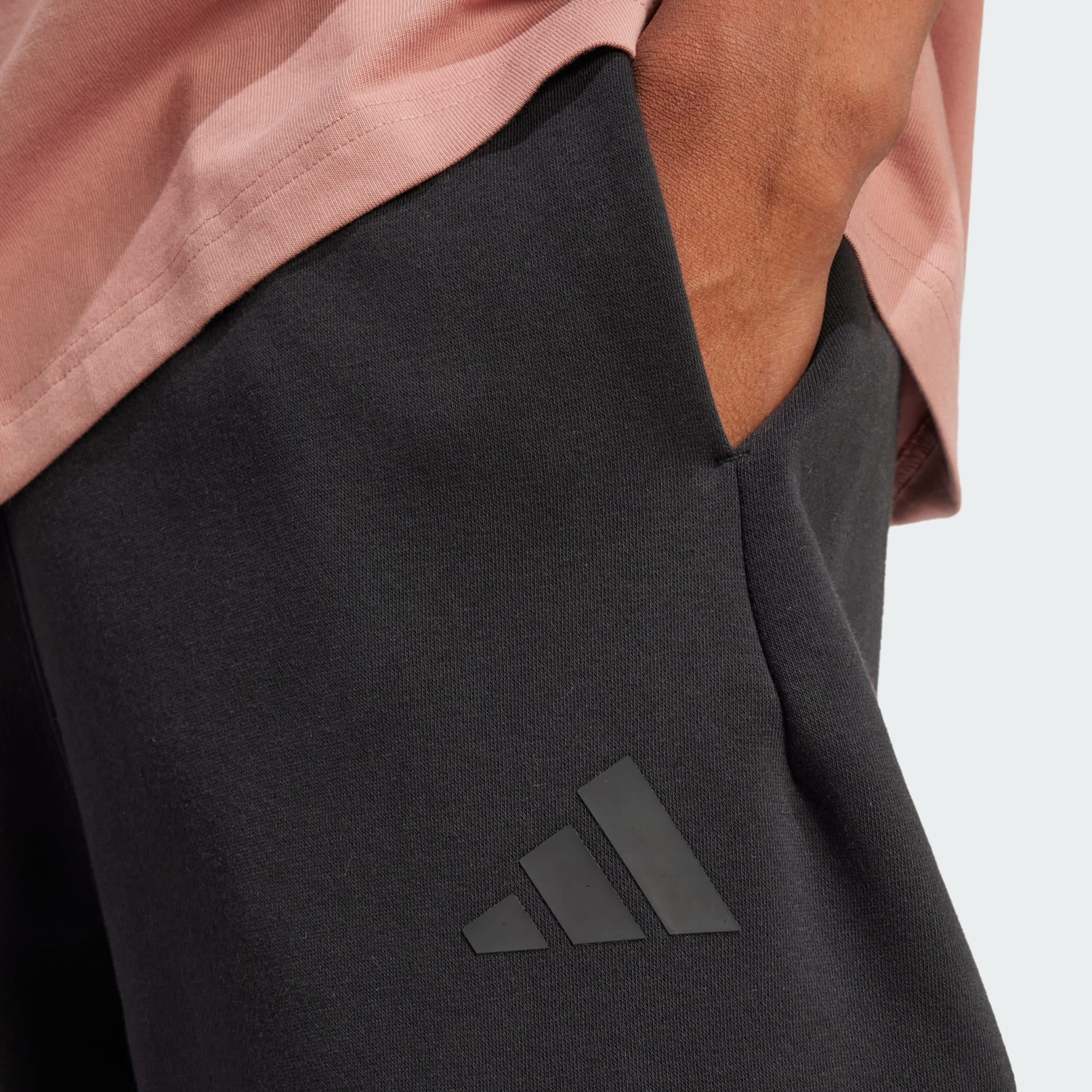 adidas ALL SZN Fleece Graphic Loose Cargo Pants - Black