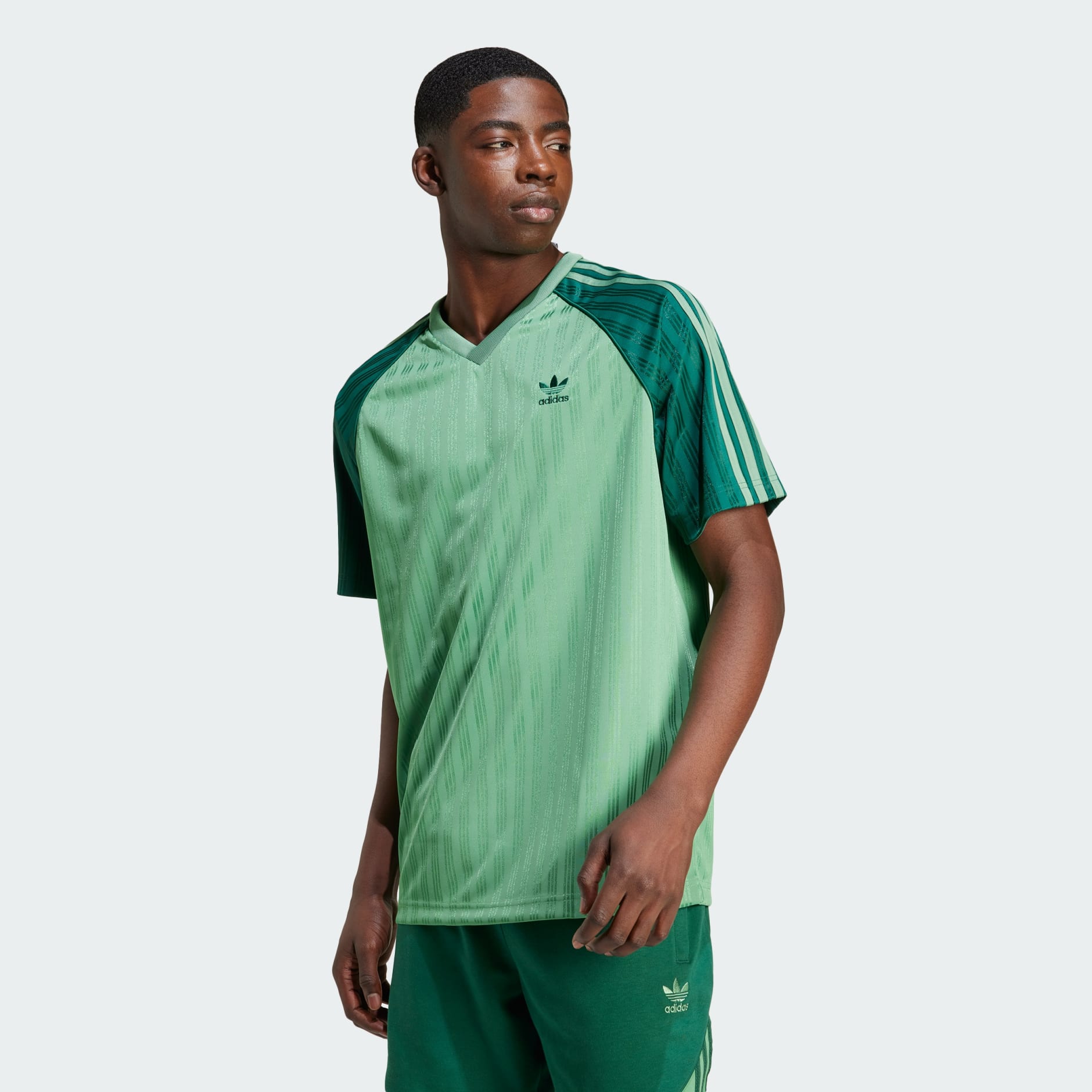 adidas SST Engineered Polyester Jersey Green adidas TZ