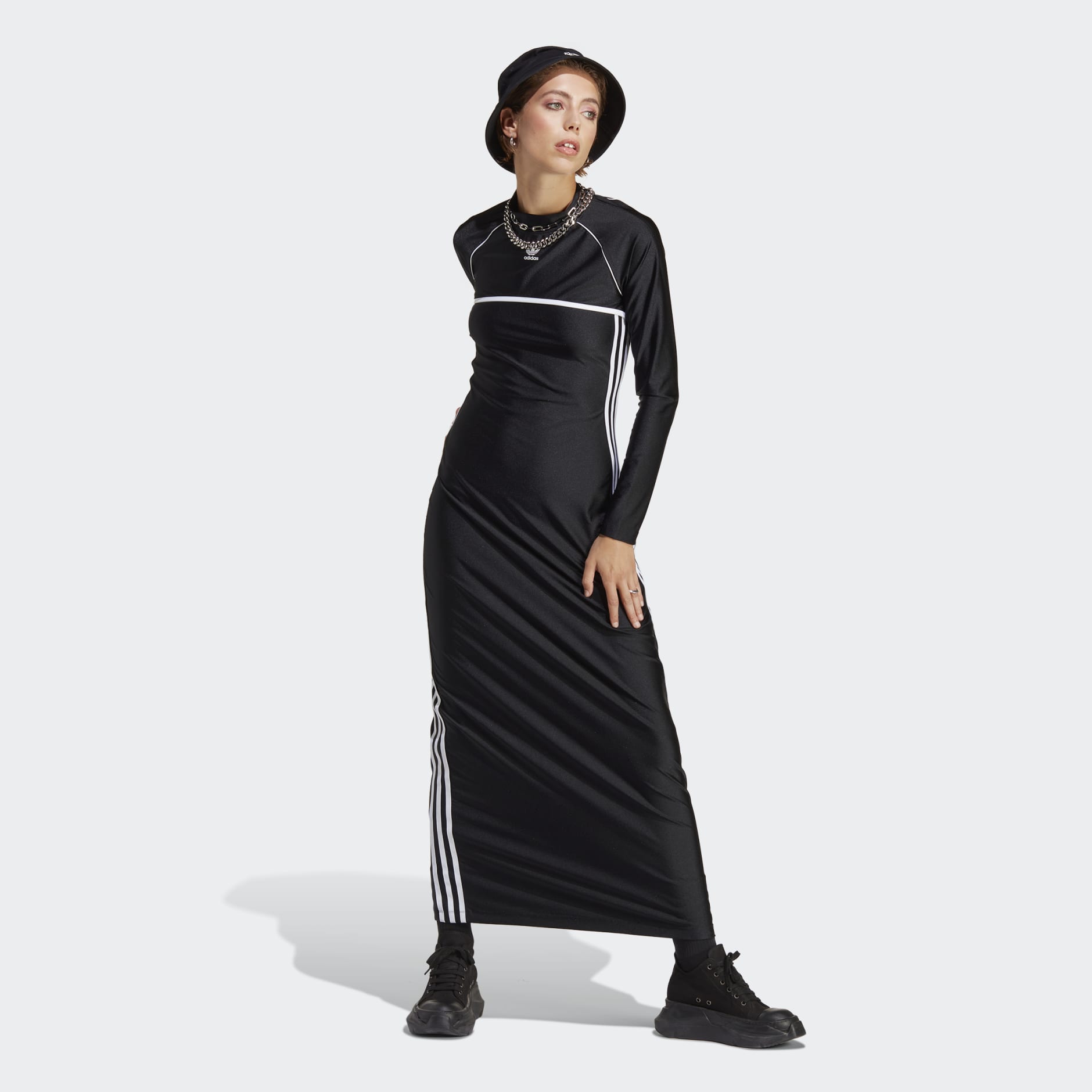 Clothing - Always Original Long Dress - Black | adidas South Africa
