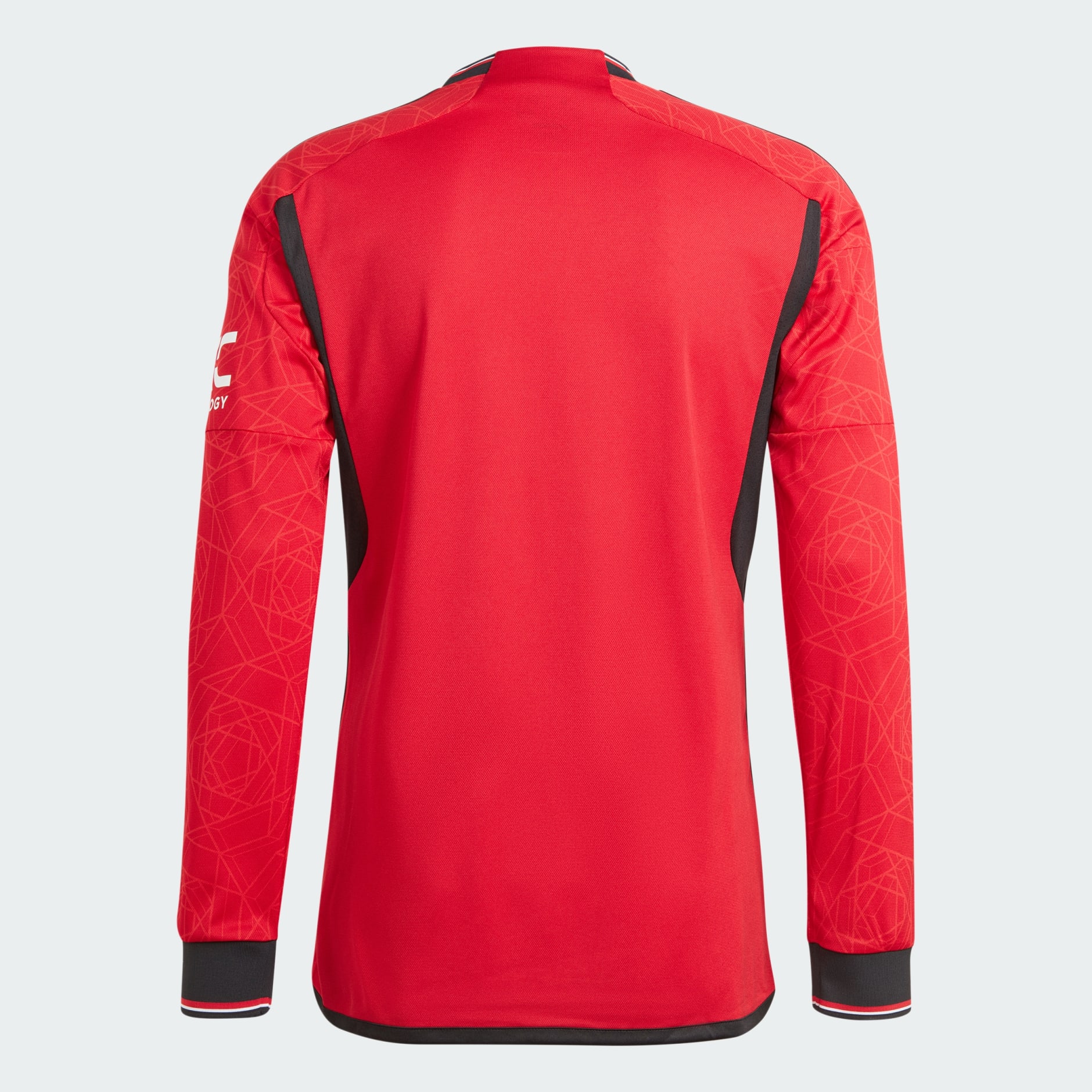 Manchester United Authentic Red Adidas selling Football Soccer Long Sleeve Medium Jersey