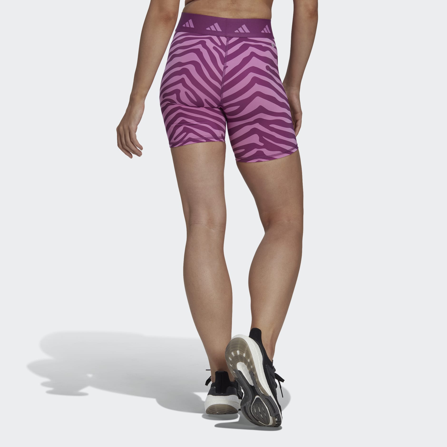 Hyperglam Techfit Zebra High-Waisted Shorts
