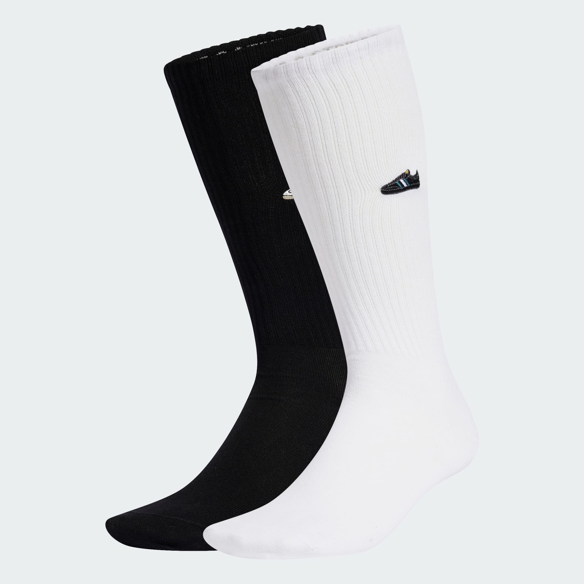 adidas Samba Crew Socks 2 Pairs White adidas TZ