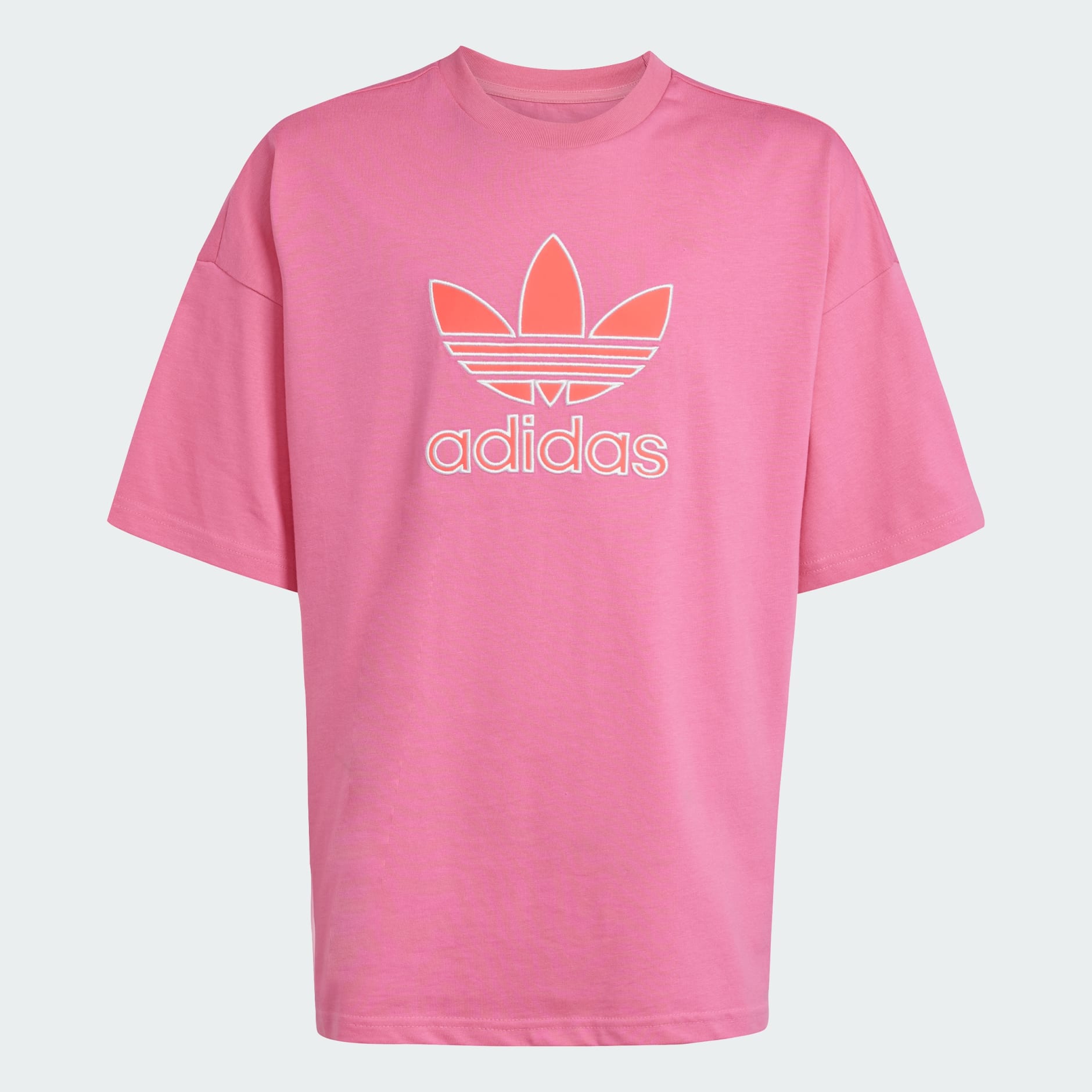 Tricou cu logo Trefoil supradimensionat